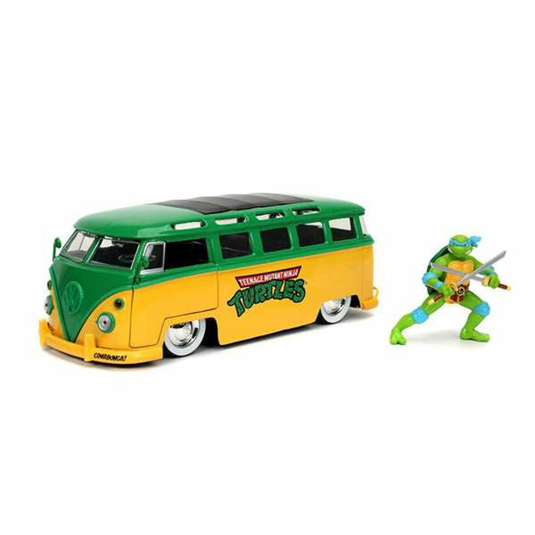 Playset Teenage Mutant Ninja Turtles Leonardo & 1962 Volkswagen Bus 2 Delar-Leksaker och spel, Dockor och actionfigurer-Teenage Mutant Ninja Turtles-peaceofhome.se