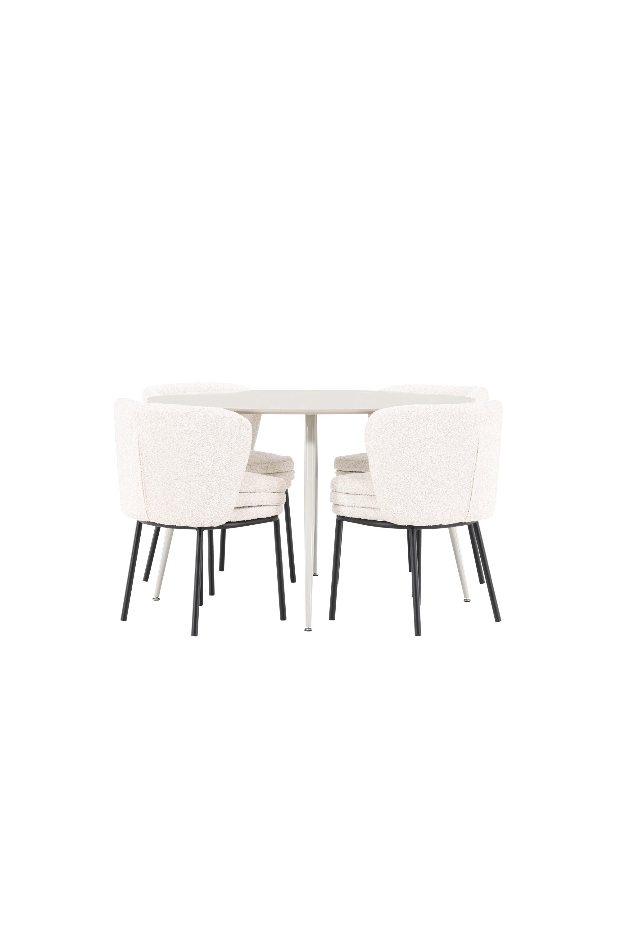 Plaza Matbord med Agnes Matstol-GR Dining Set-Venture Home-peaceofhome.se