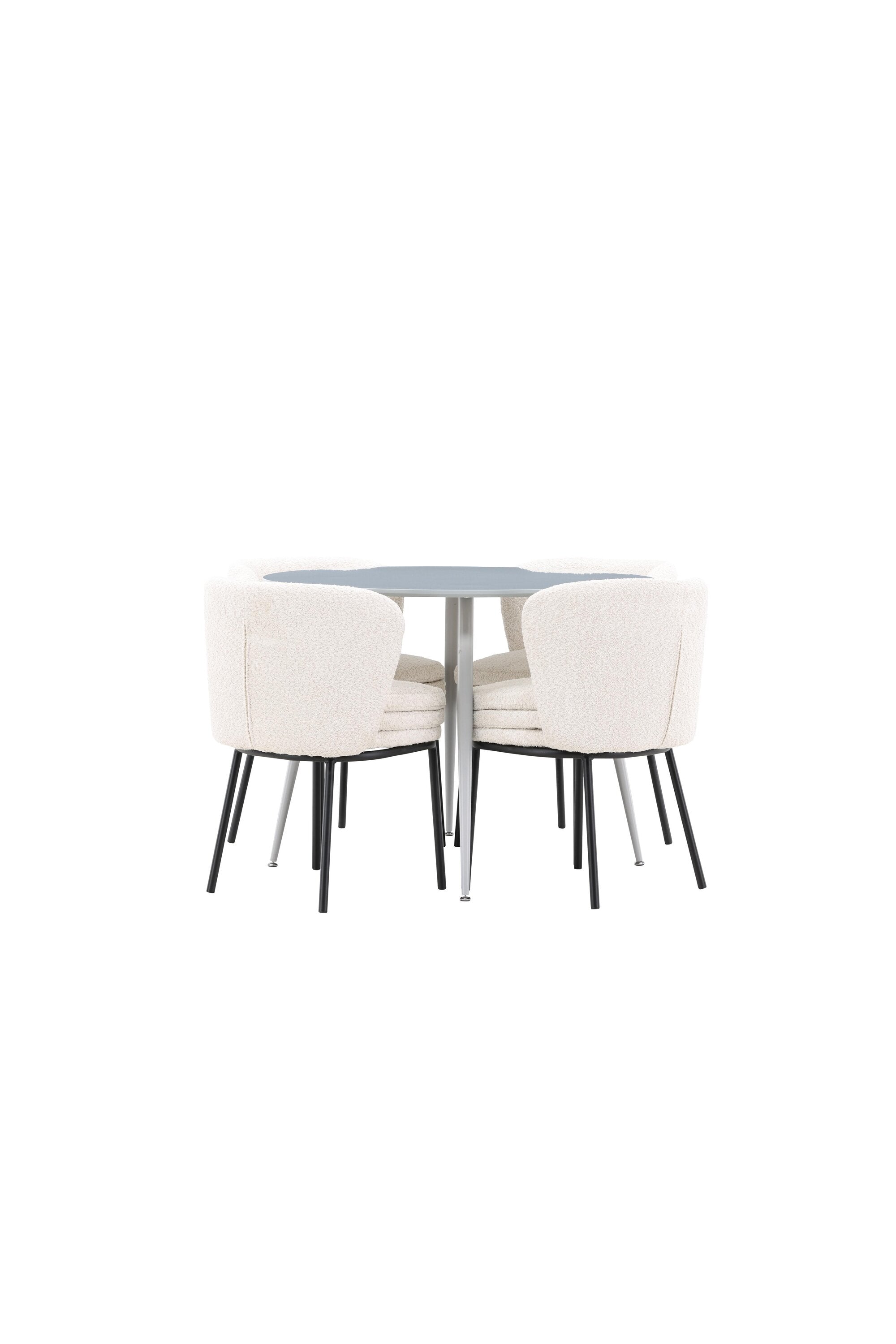 Plaza Matbord med Agnes Matstol-GR Dining Set-Venture Home-peaceofhome.se