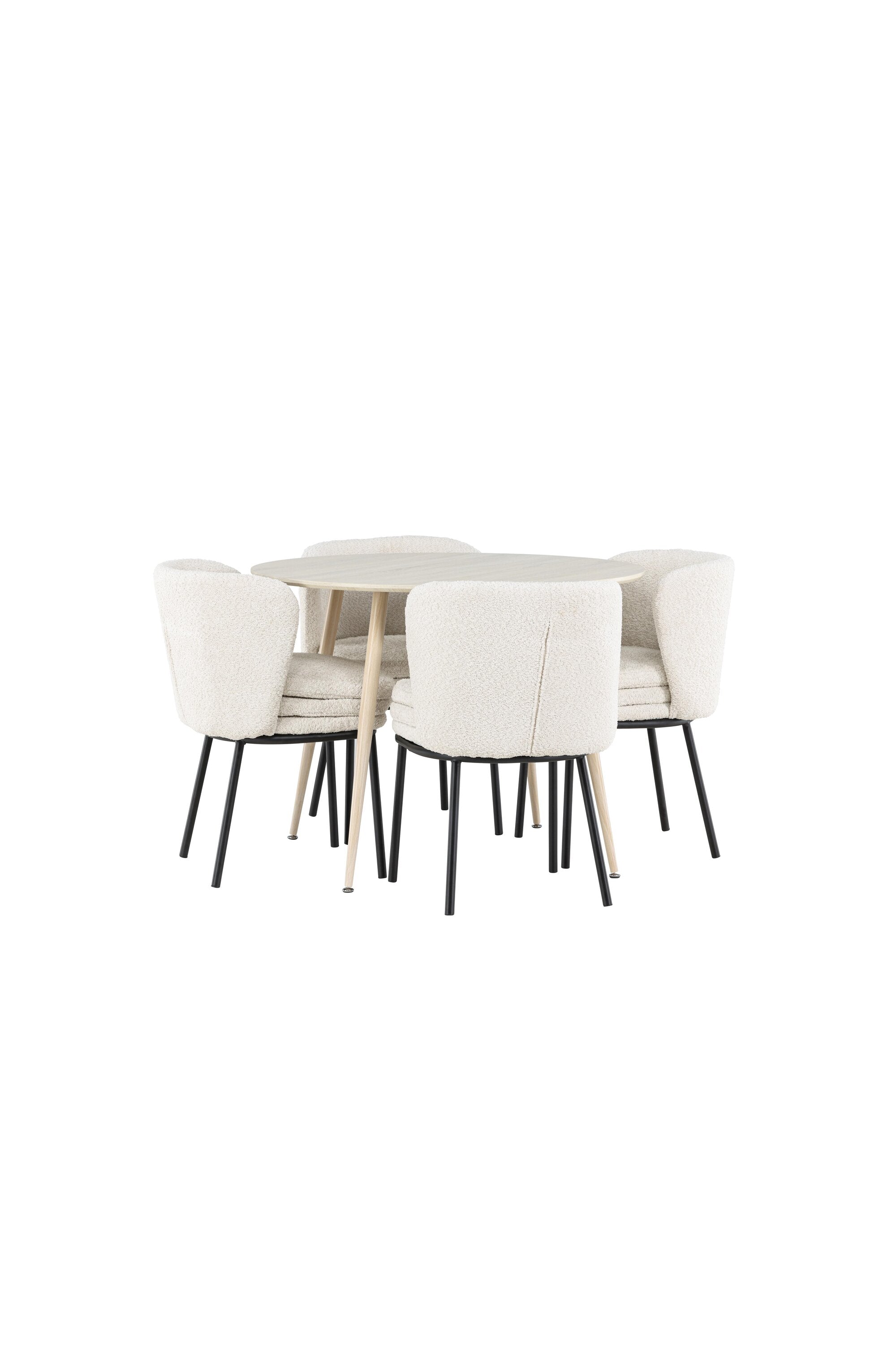 Plaza Matbord med Agnes Matstol-GR Dining Set-Venture Home-peaceofhome.se