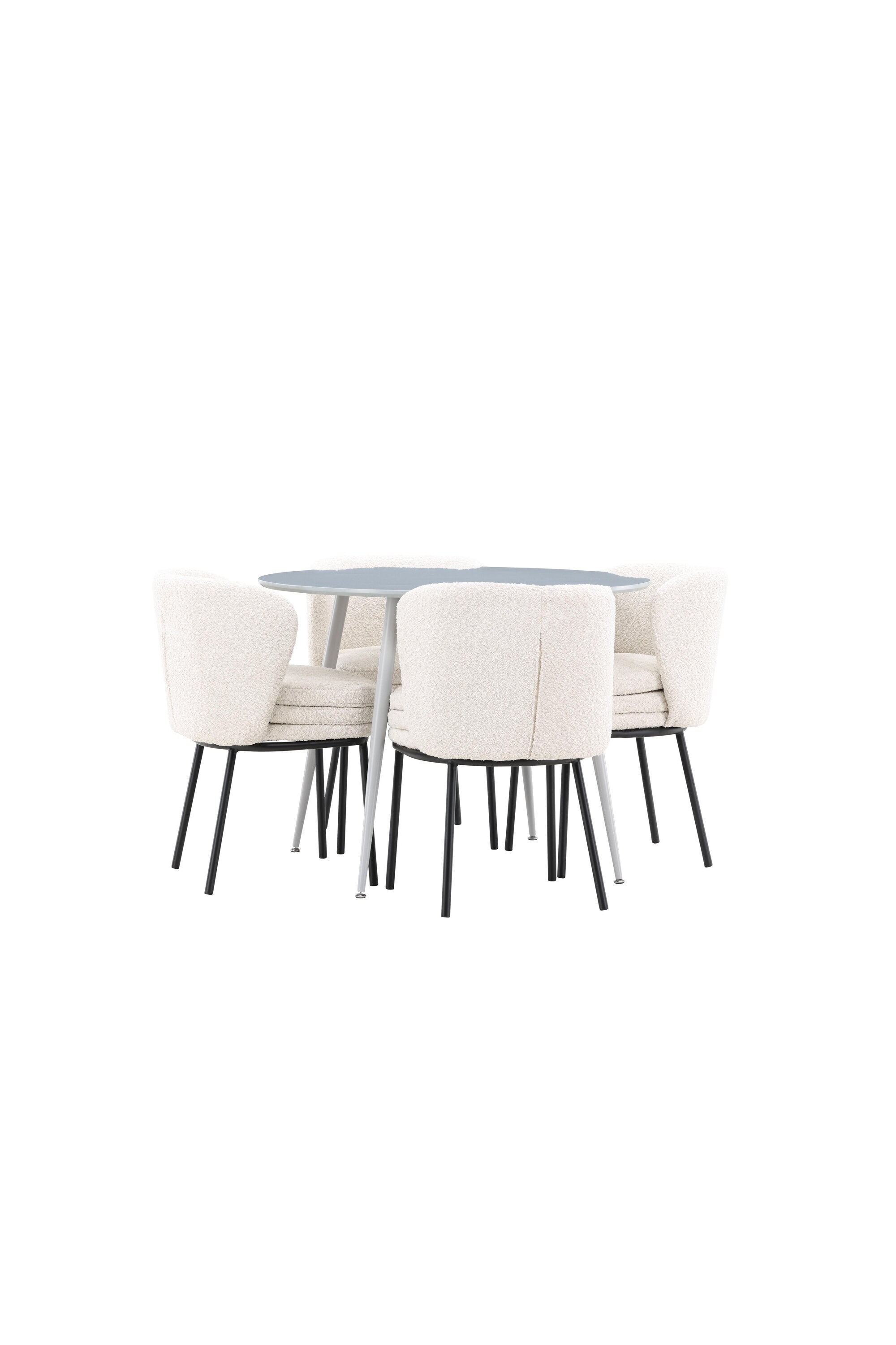 Plaza Matbord med Agnes Matstol-GR Dining Set-Venture Home-peaceofhome.se