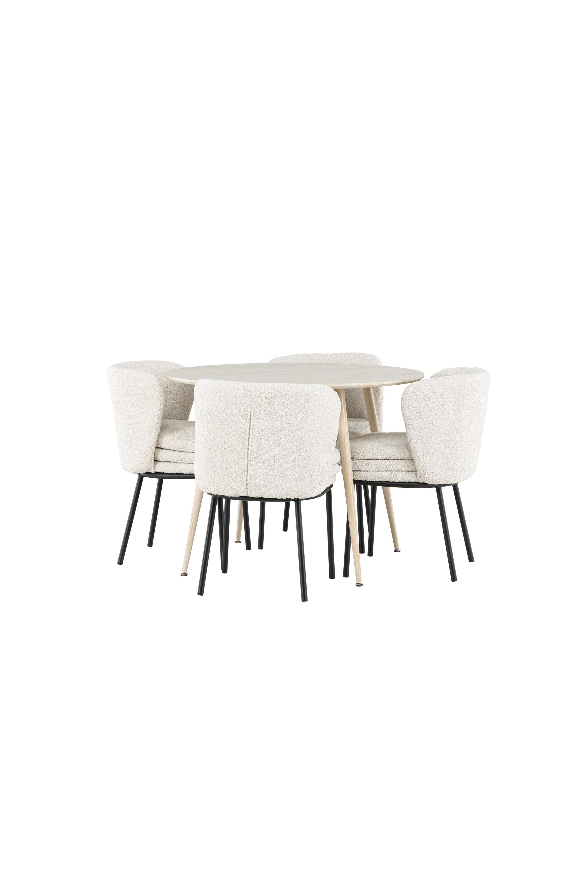 Plaza Matbord med Agnes Matstol-GR Dining Set-Venture Home-peaceofhome.se