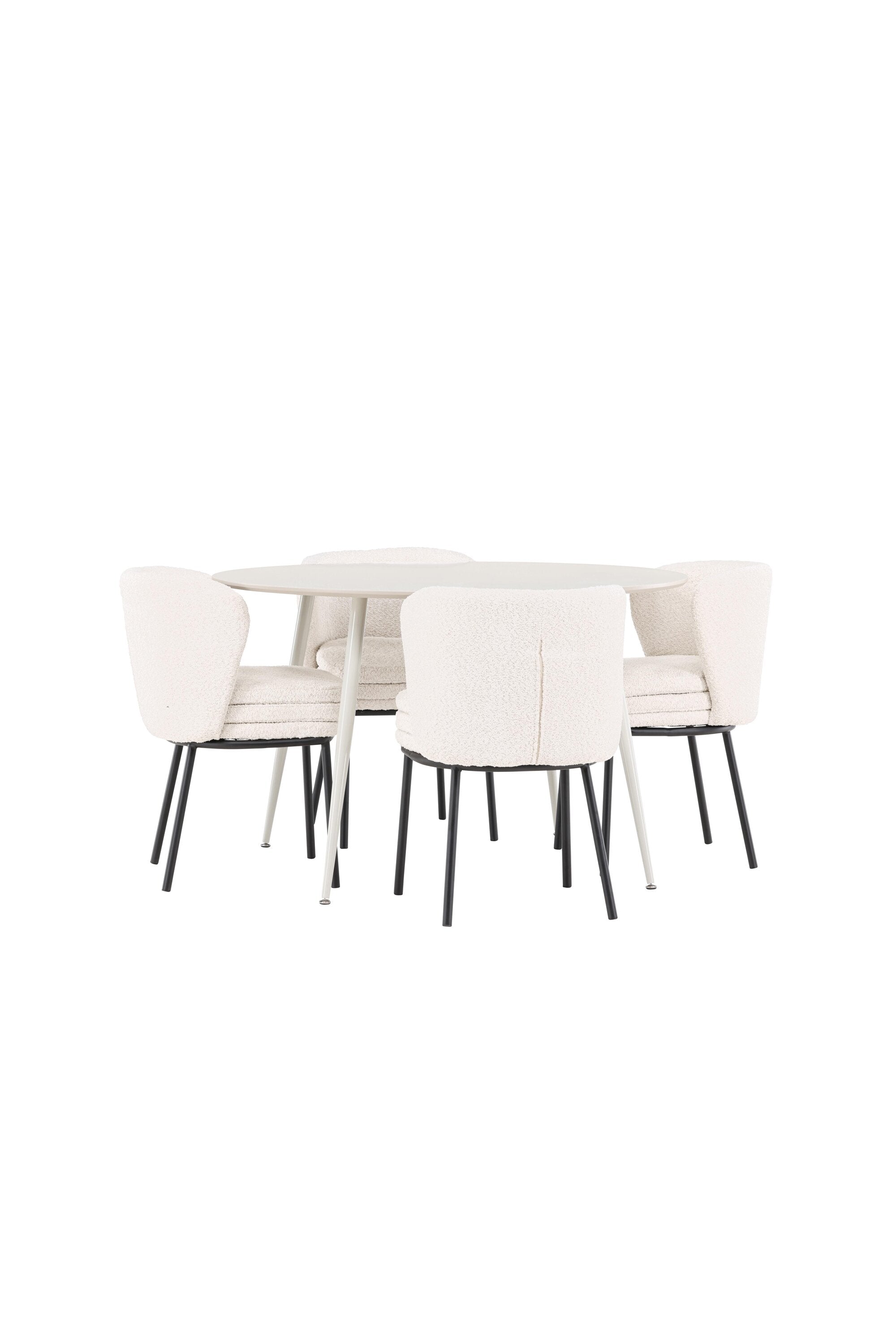 Plaza Matbord med Agnes Matstol-GR Dining Set-Venture Home-peaceofhome.se