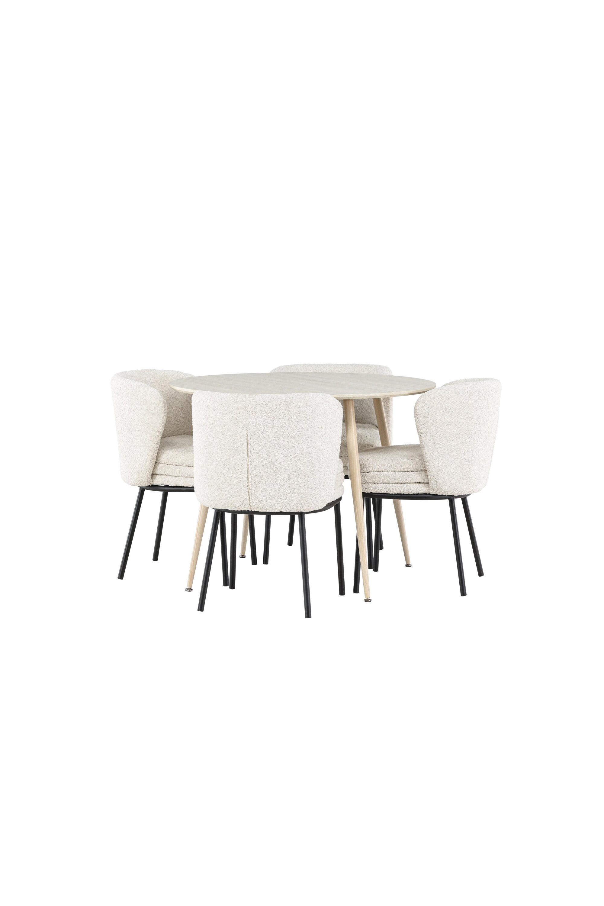 Plaza Matbord med Agnes Matstol-GR Dining Set-Venture Home-peaceofhome.se