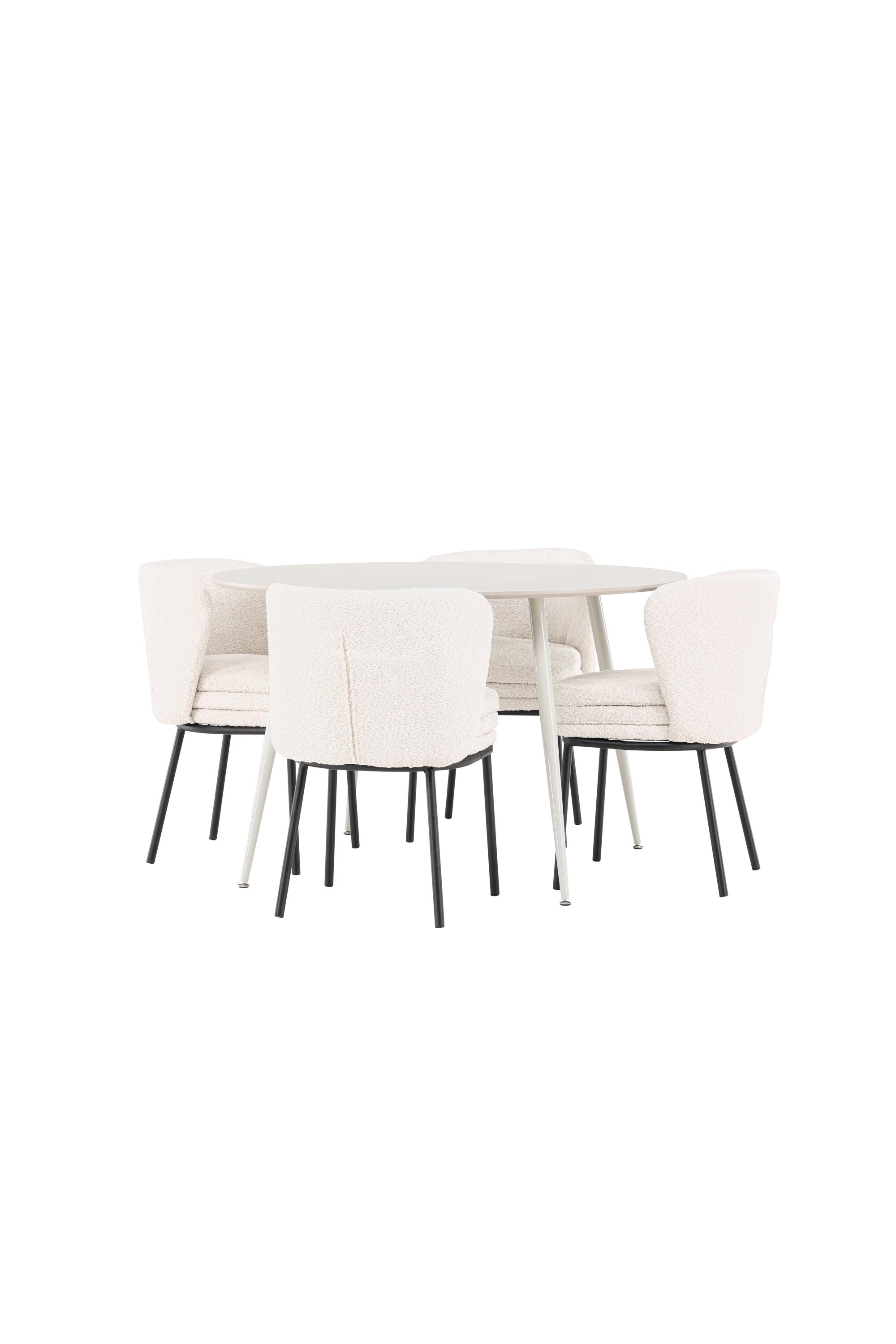 Plaza Matbord med Agnes Matstol-GR Dining Set-Venture Home-peaceofhome.se