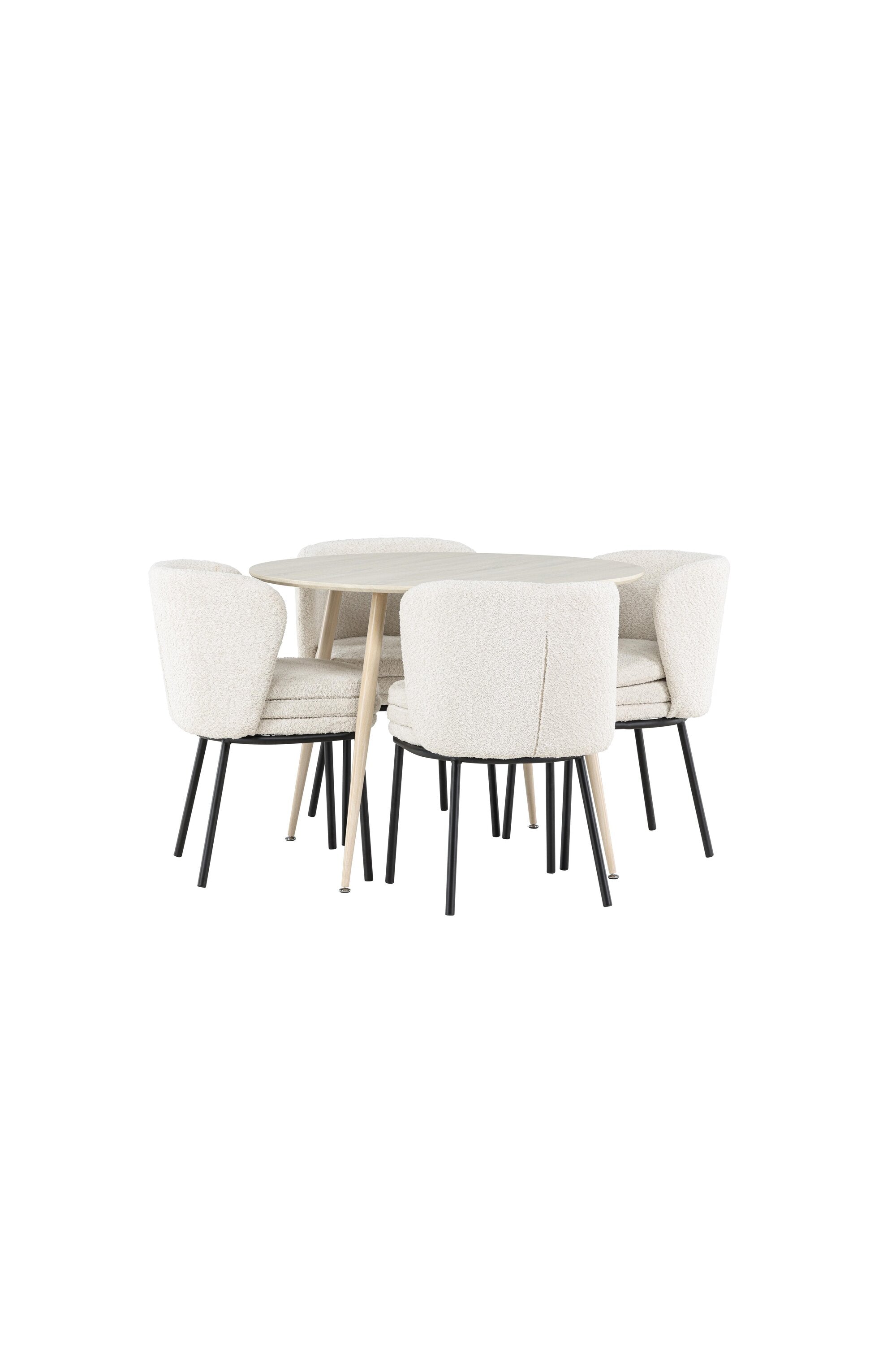 Plaza Matbord med Agnes Matstol-GR Dining Set-Venture Home-peaceofhome.se