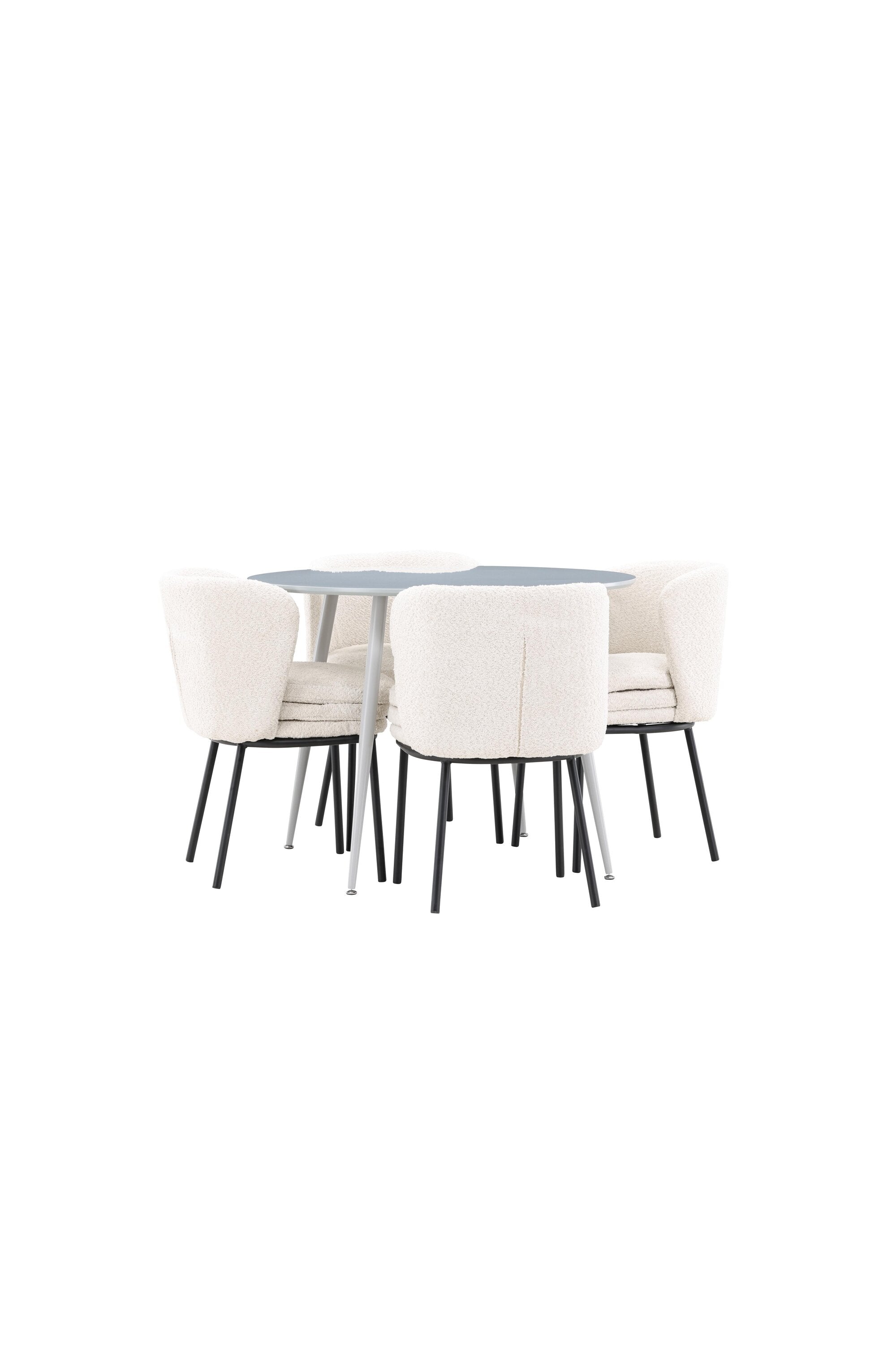 Plaza Matbord med Agnes Matstol-GR Dining Set-Venture Home-peaceofhome.se