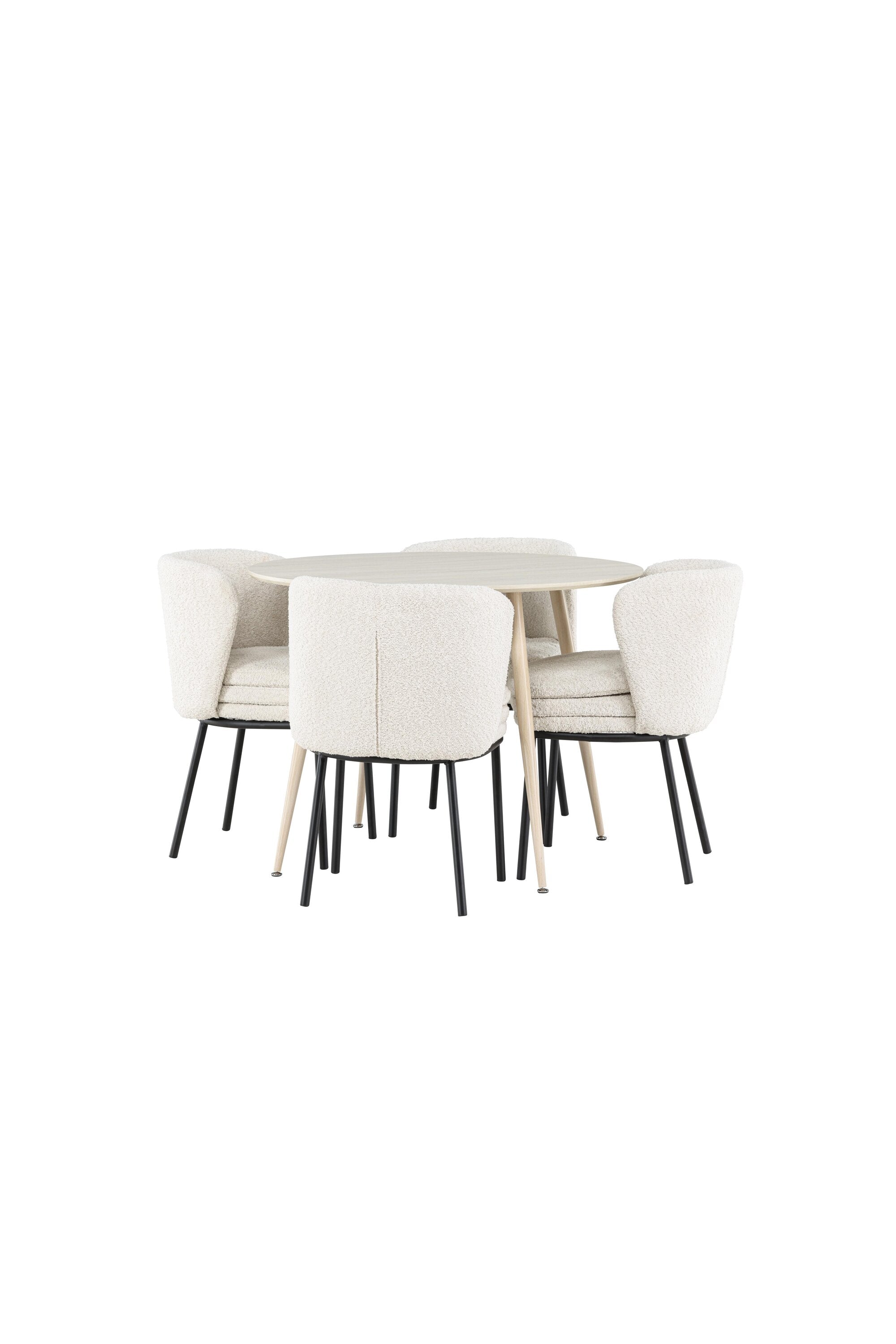 Plaza Matbord med Agnes Matstol-GR Dining Set-Venture Home-peaceofhome.se