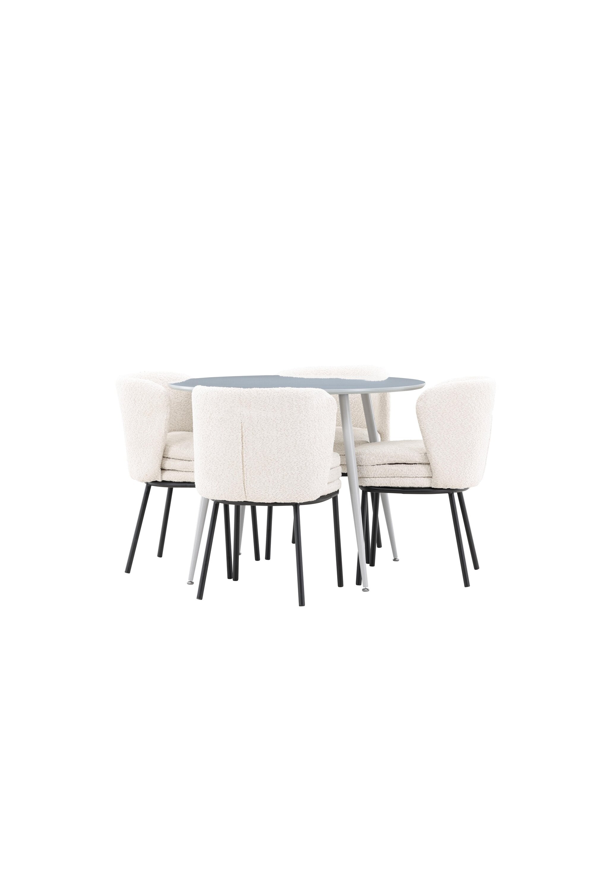 Plaza Matbord med Agnes Matstol-GR Dining Set-Venture Home-peaceofhome.se