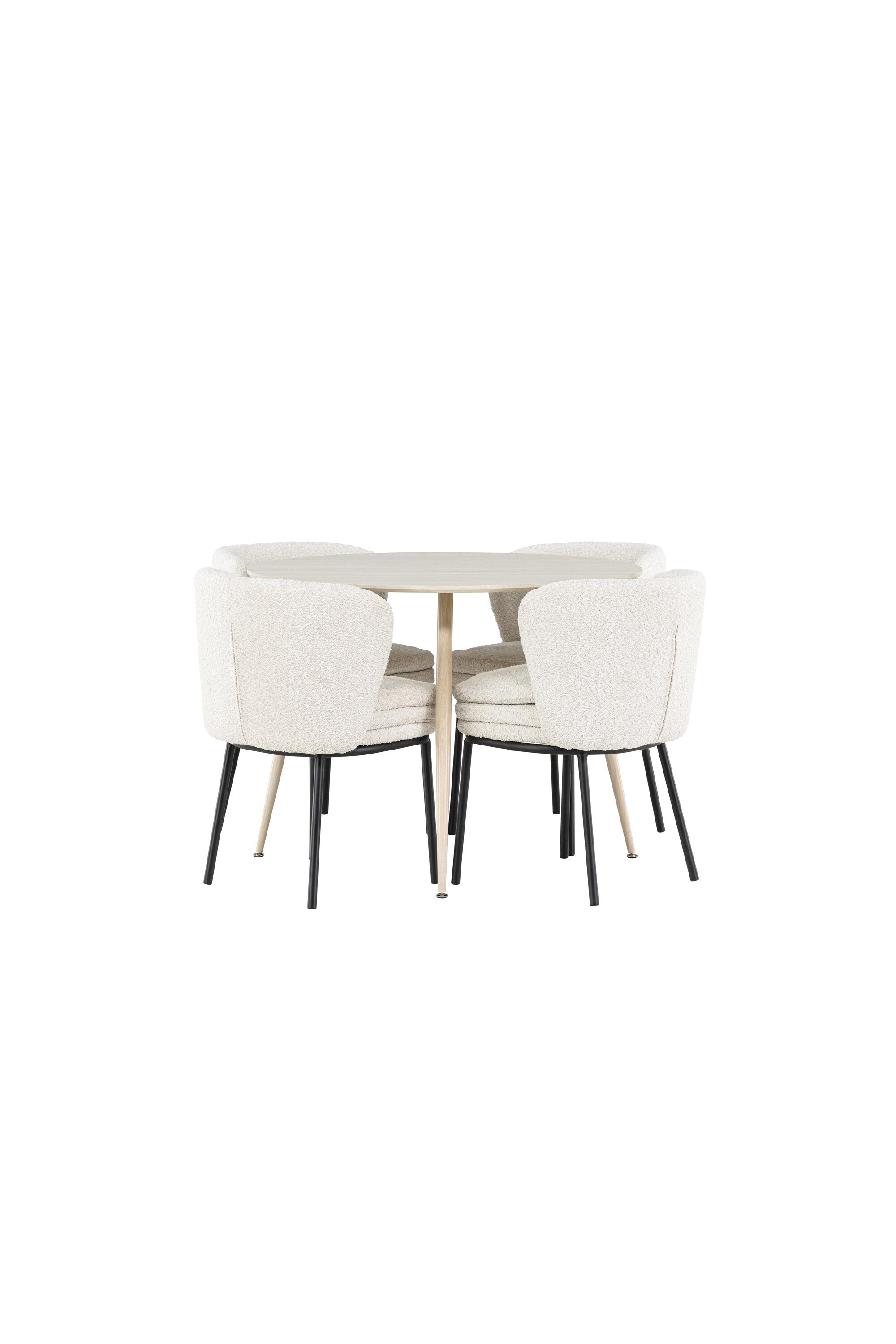 Plaza Matbord med Agnes Matstol-GR Dining Set-Venture Home-peaceofhome.se