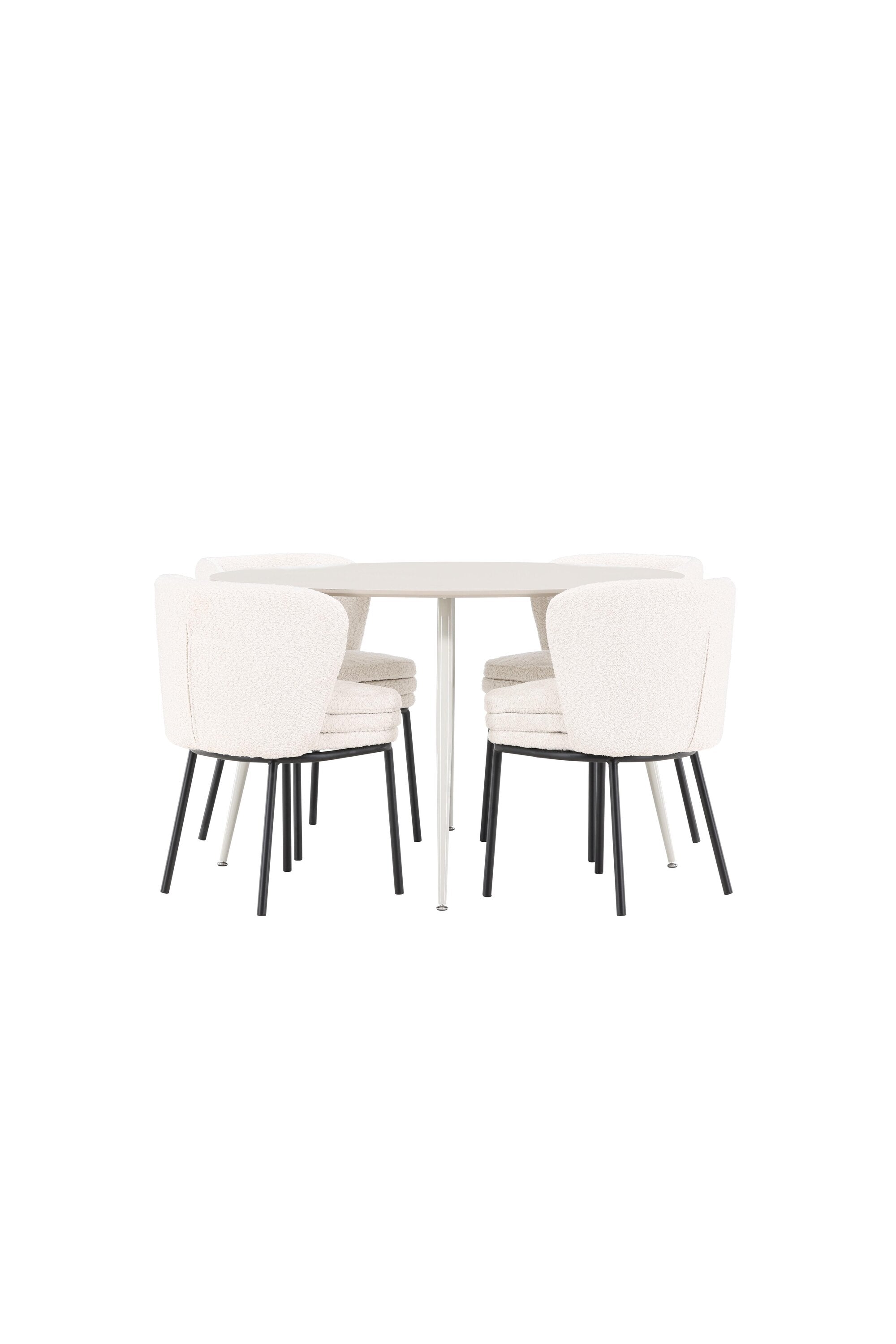 Plaza Matbord med Agnes Matstol-GR Dining Set-Venture Home-peaceofhome.se