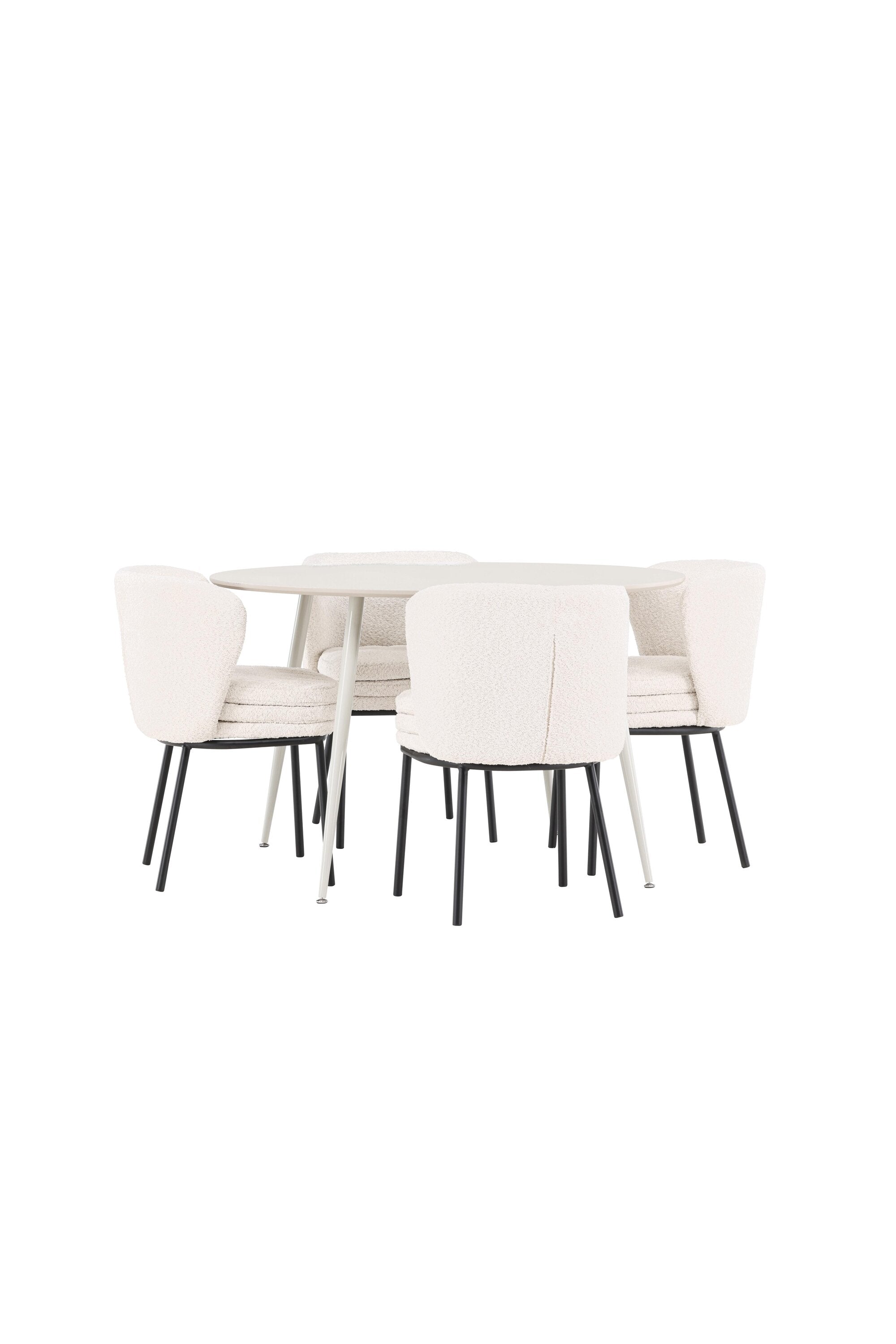 Plaza Matbord med Agnes Matstol-GR Dining Set-Venture Home-peaceofhome.se