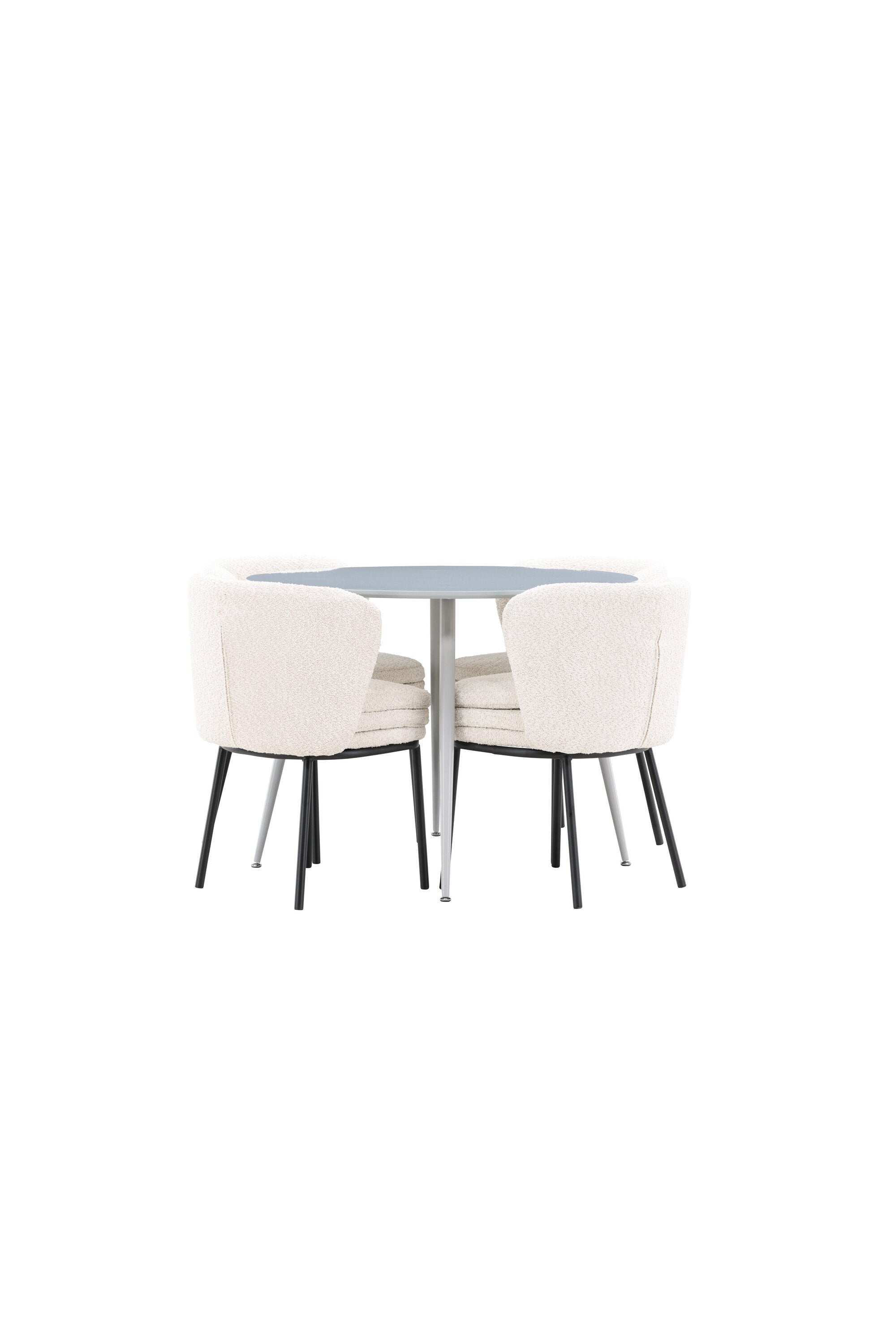 Plaza Matbord med Agnes Matstol-GR Dining Set-Venture Home-peaceofhome.se