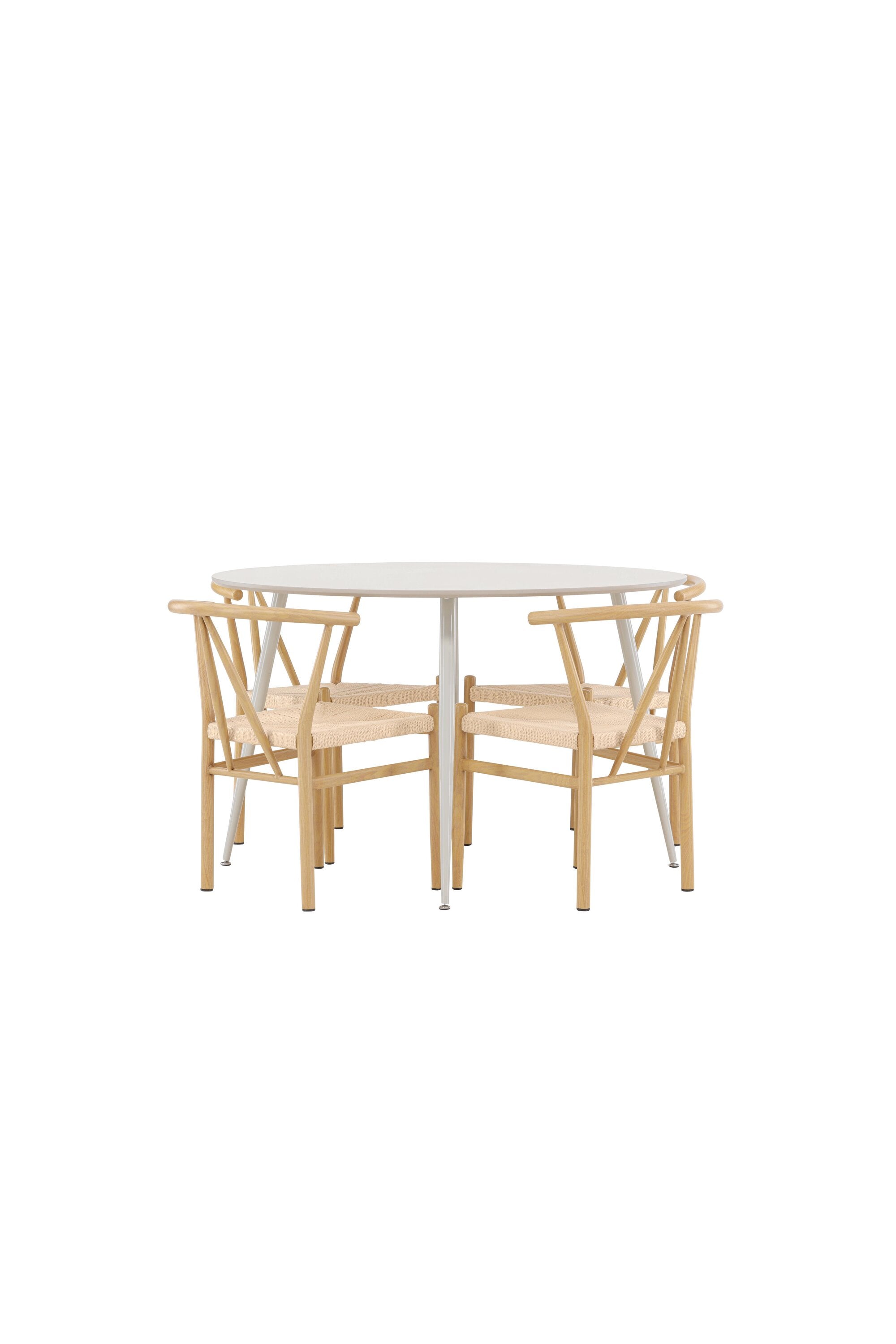 Plaza Matbord med Alfons Matstol-GR Dining Set-Venture Home-peaceofhome.se