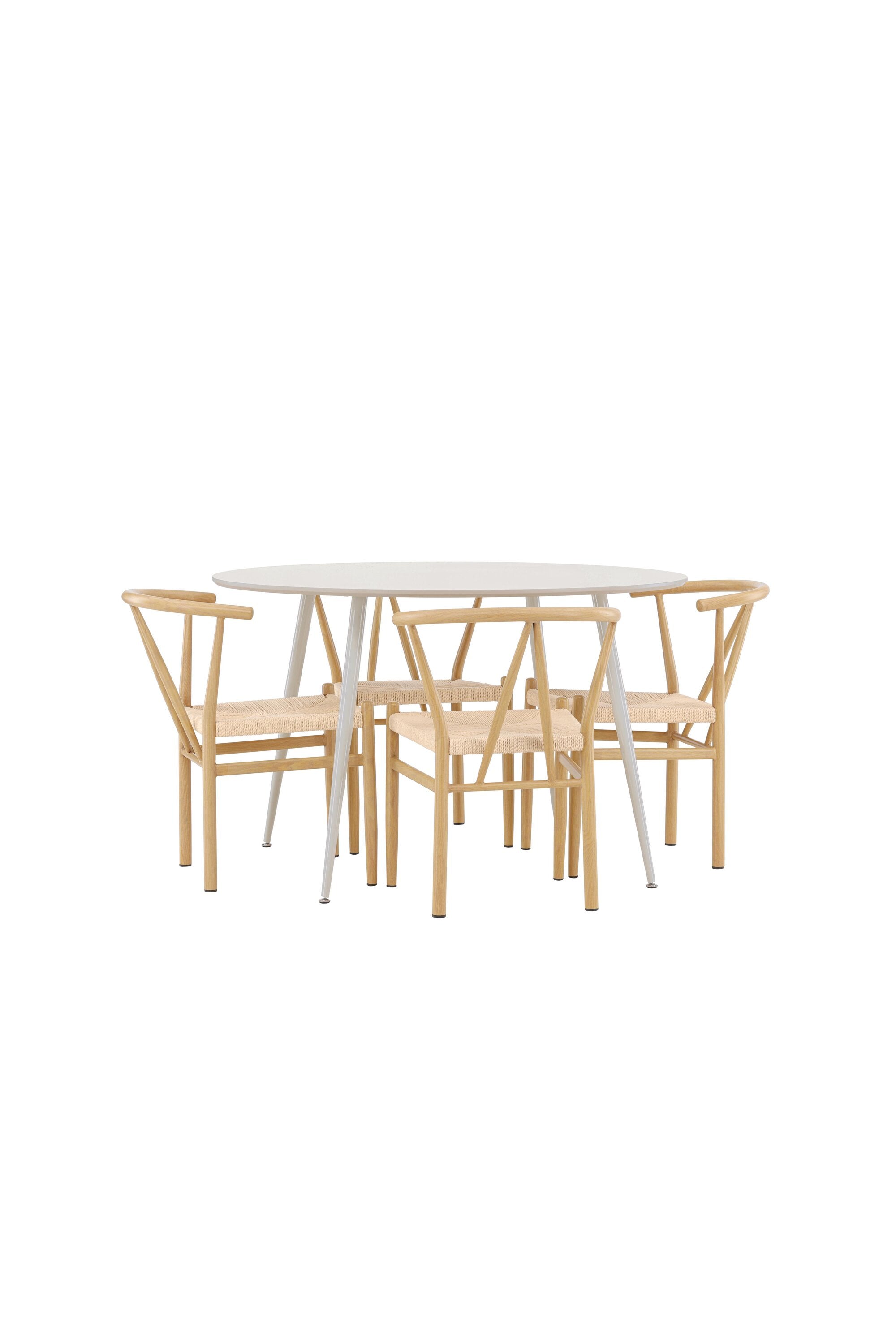 Plaza Matbord med Alfons Matstol-GR Dining Set-Venture Home-peaceofhome.se