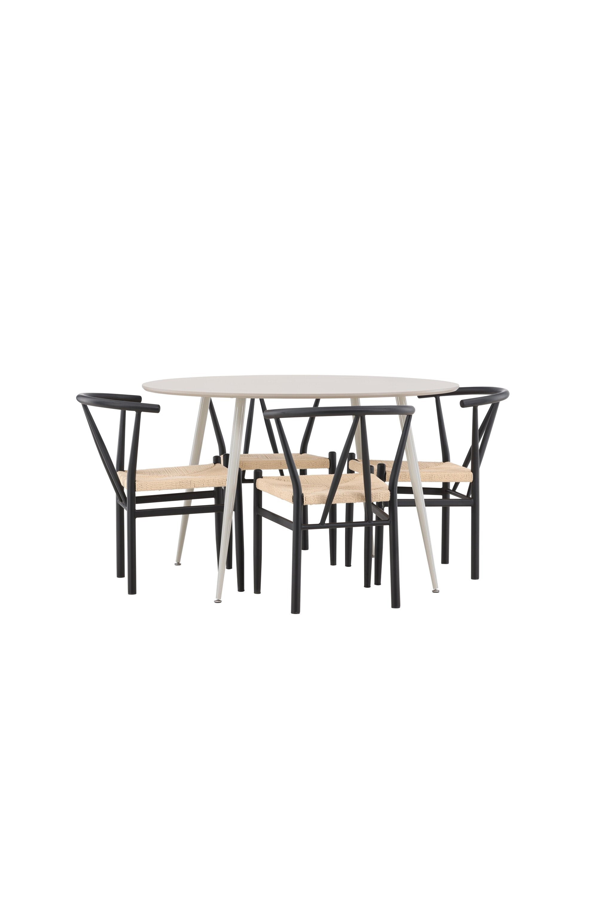 Plaza Matbord med Alfons Matstol-GR Dining Set-Venture Home-peaceofhome.se