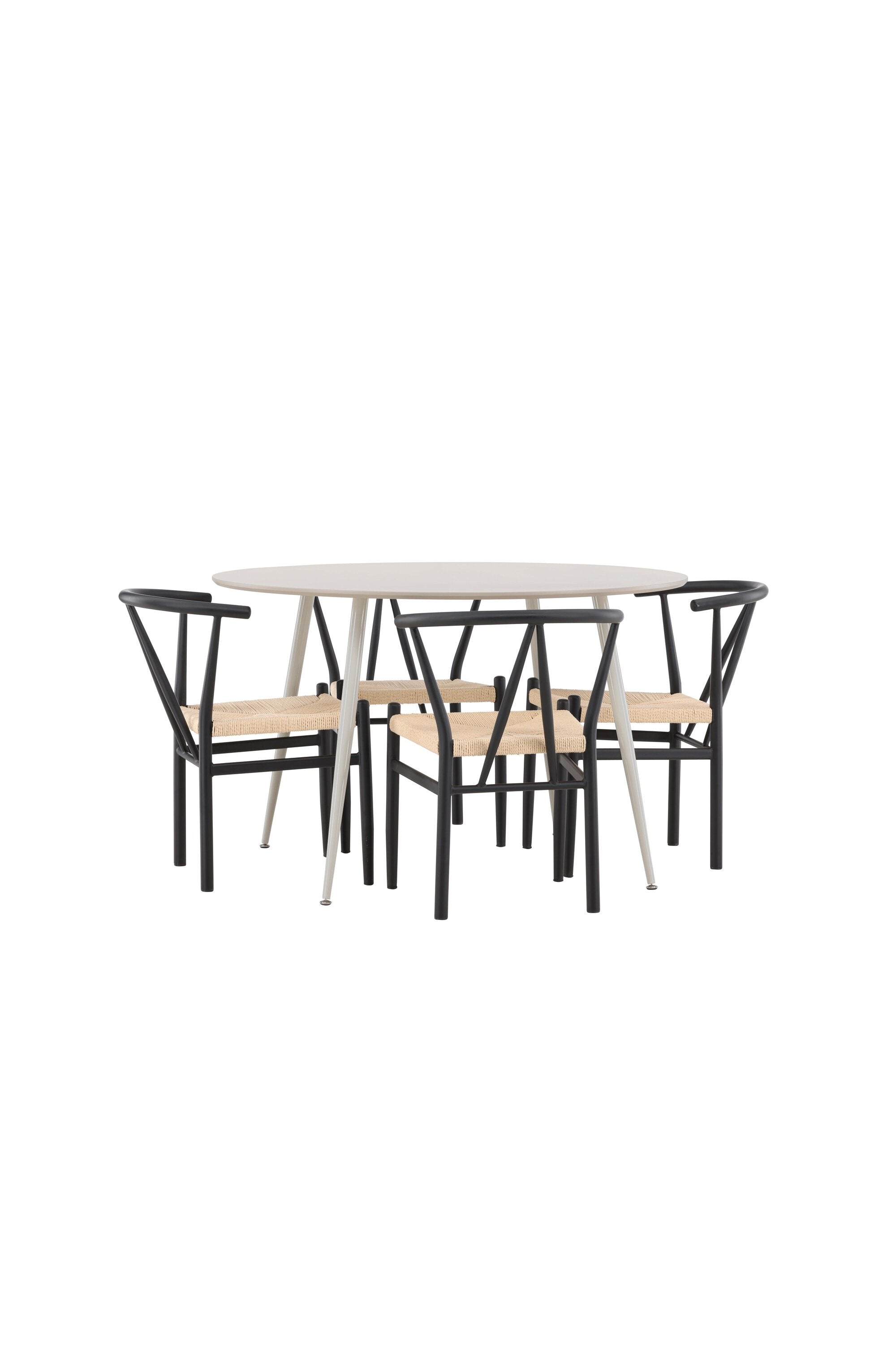 Plaza Matbord med Alfons Matstol-GR Dining Set-Venture Home-peaceofhome.se