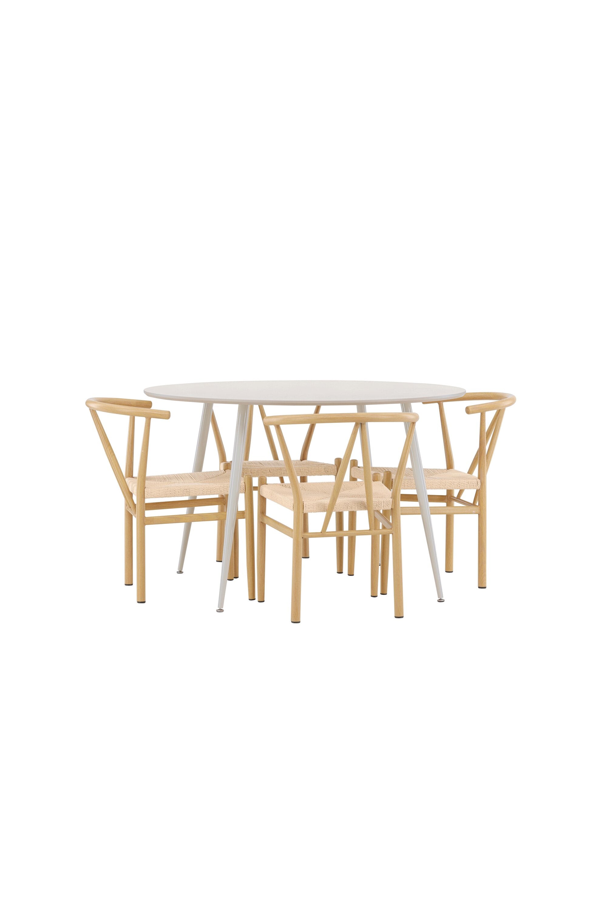 Plaza Matbord med Alfons Matstol-GR Dining Set-Venture Home-peaceofhome.se