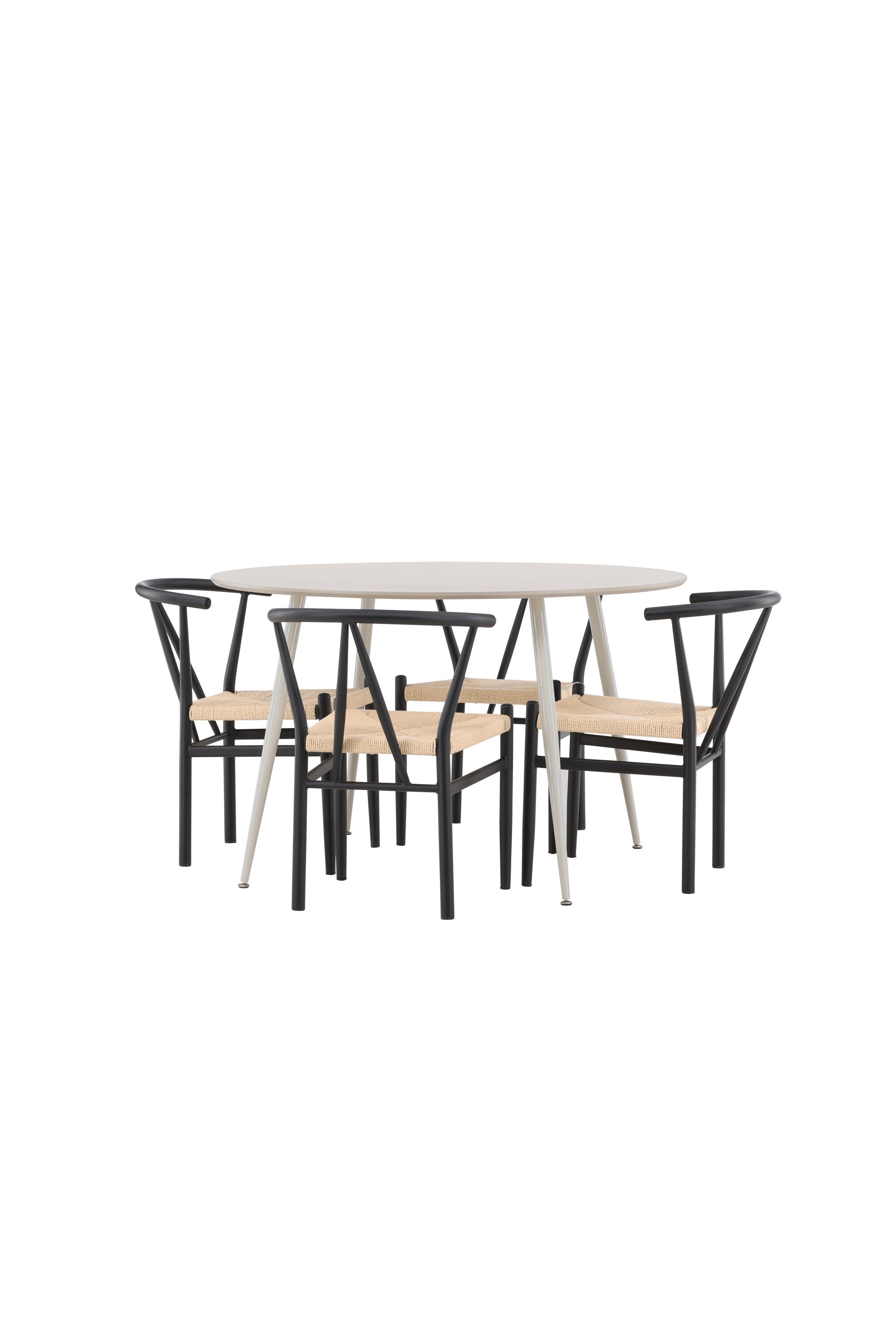 Plaza Matbord med Alfons Matstol-GR Dining Set-Venture Home-peaceofhome.se