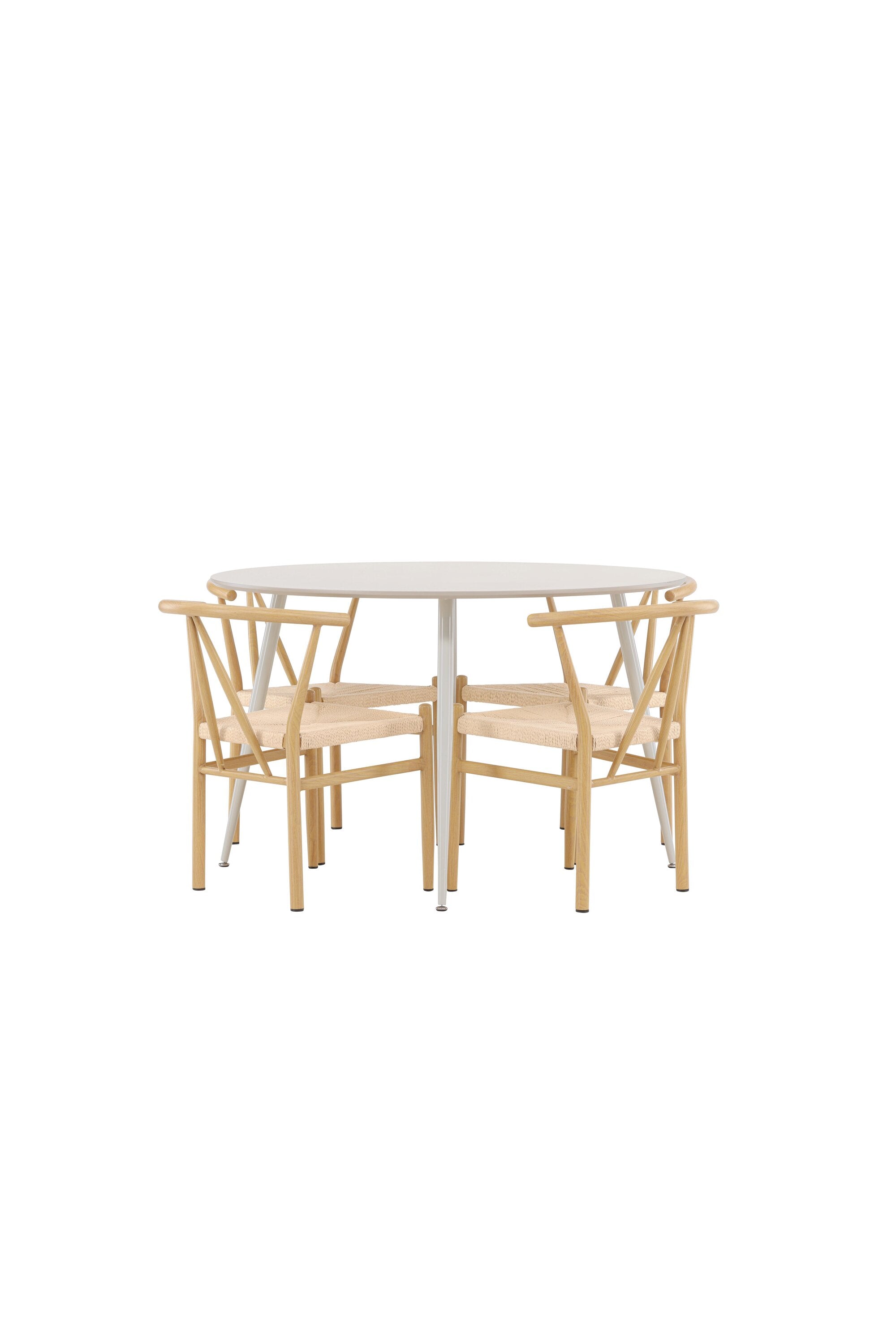 Plaza Matbord med Alfons Matstol-GR Dining Set-Venture Home-peaceofhome.se