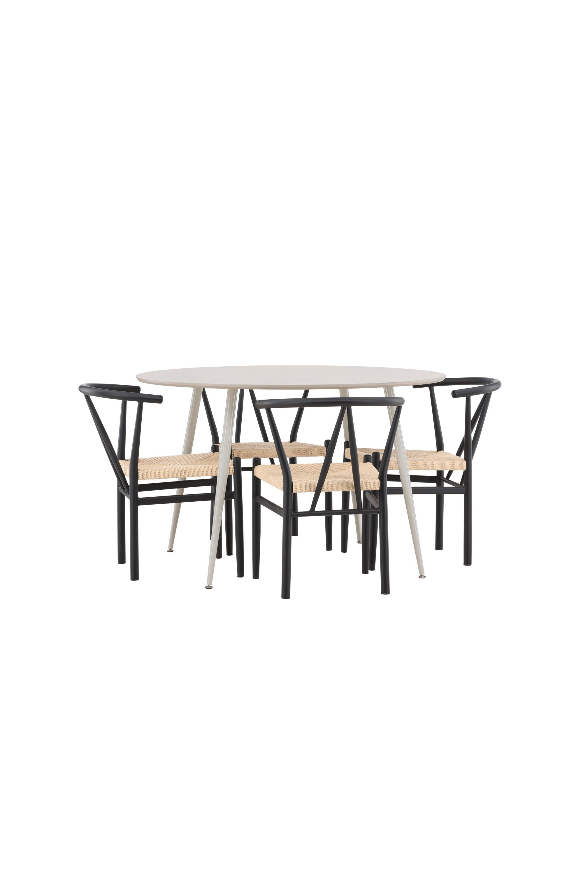 Plaza Matbord med Alfons Matstol-GR Dining Set-Venture Home-peaceofhome.se