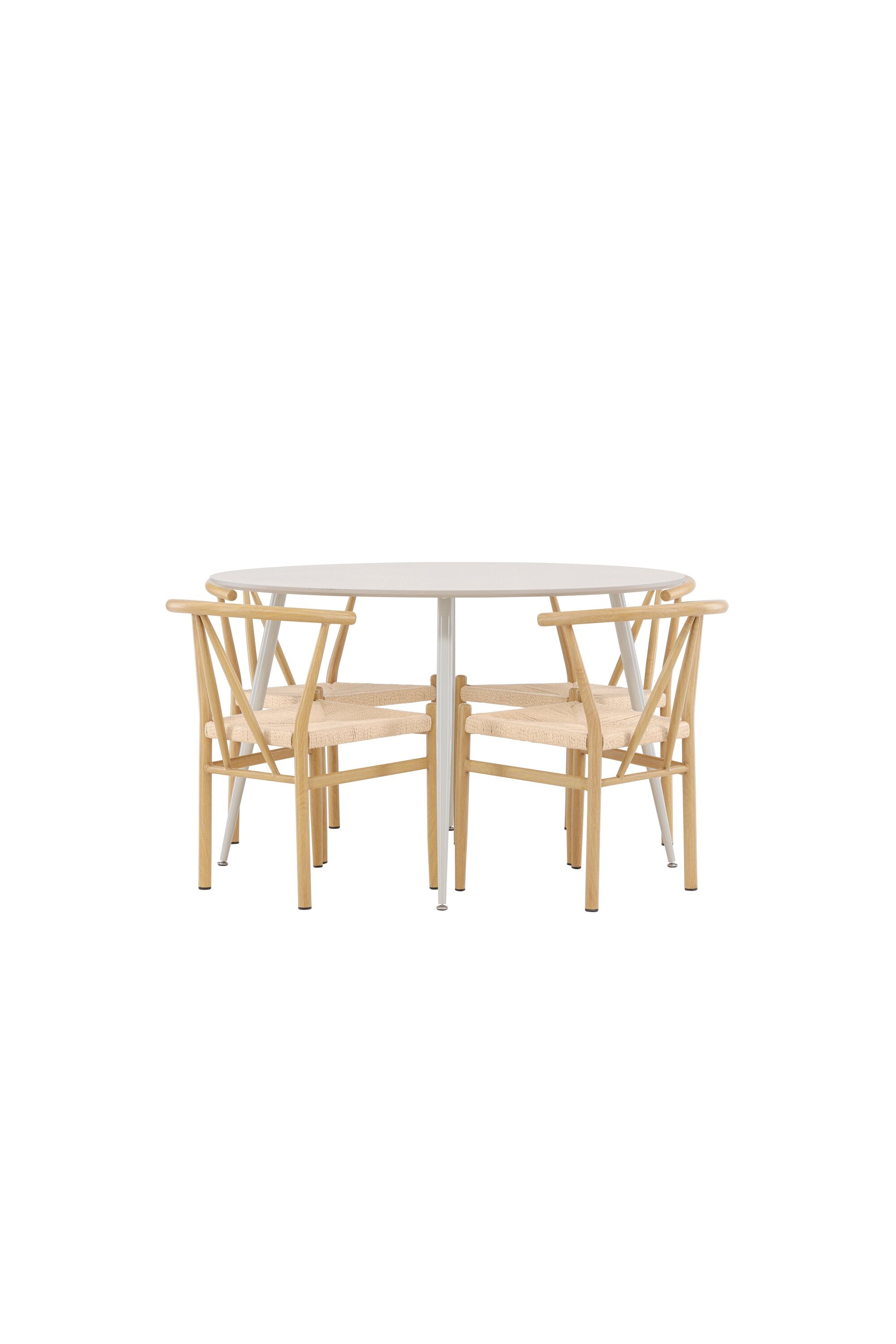 Plaza Matbord med Alfons Matstol-GR Dining Set-Venture Home-peaceofhome.se