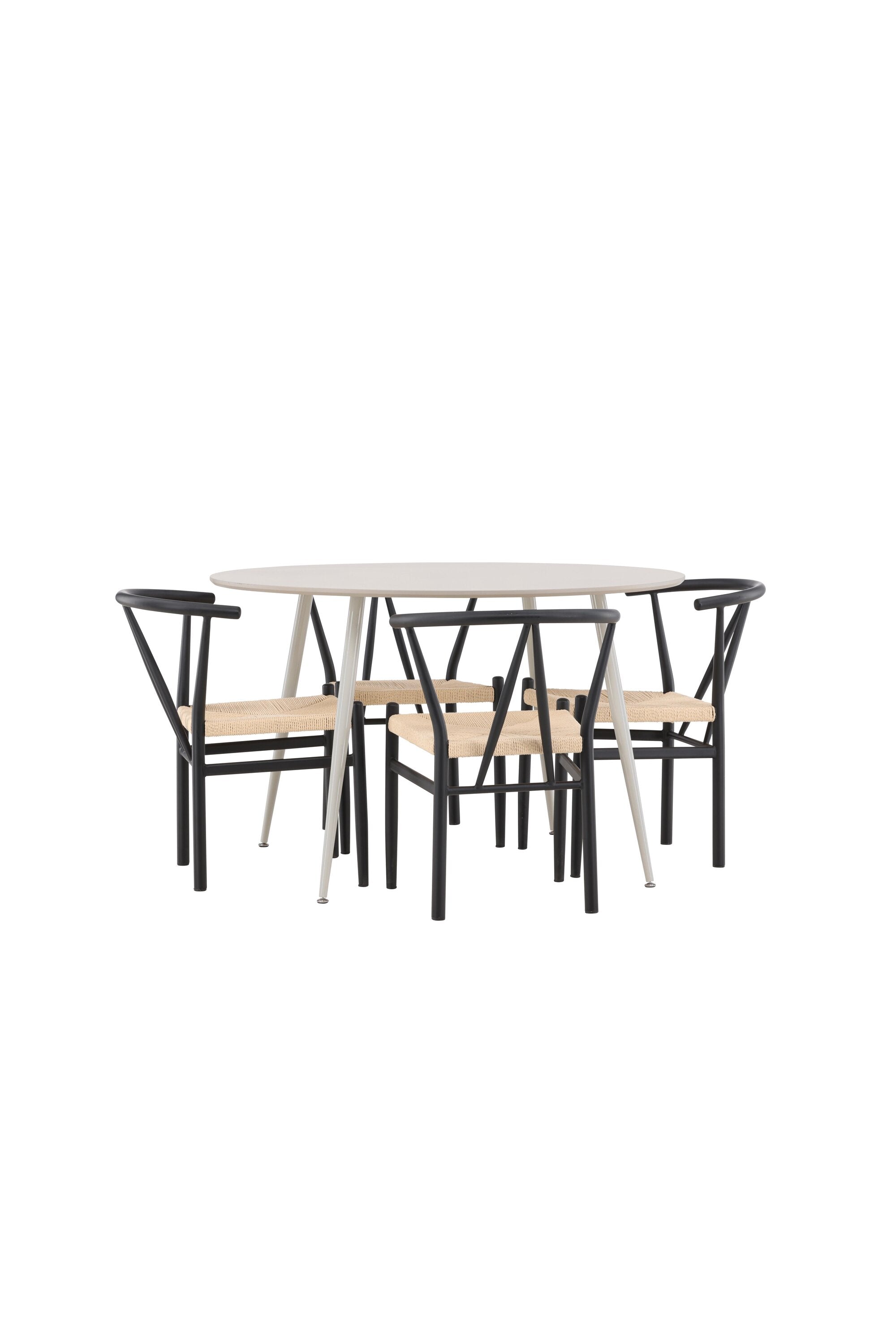 Plaza Matbord med Alfons Matstol-GR Dining Set-Venture Home-peaceofhome.se