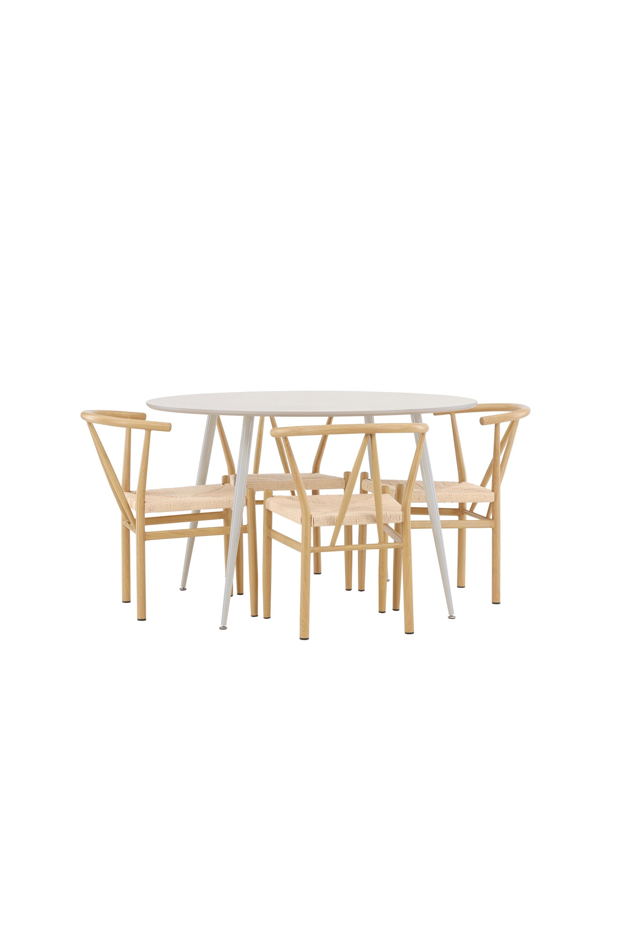 Plaza Matbord med Alfons Matstol-GR Dining Set-Venture Home-peaceofhome.se