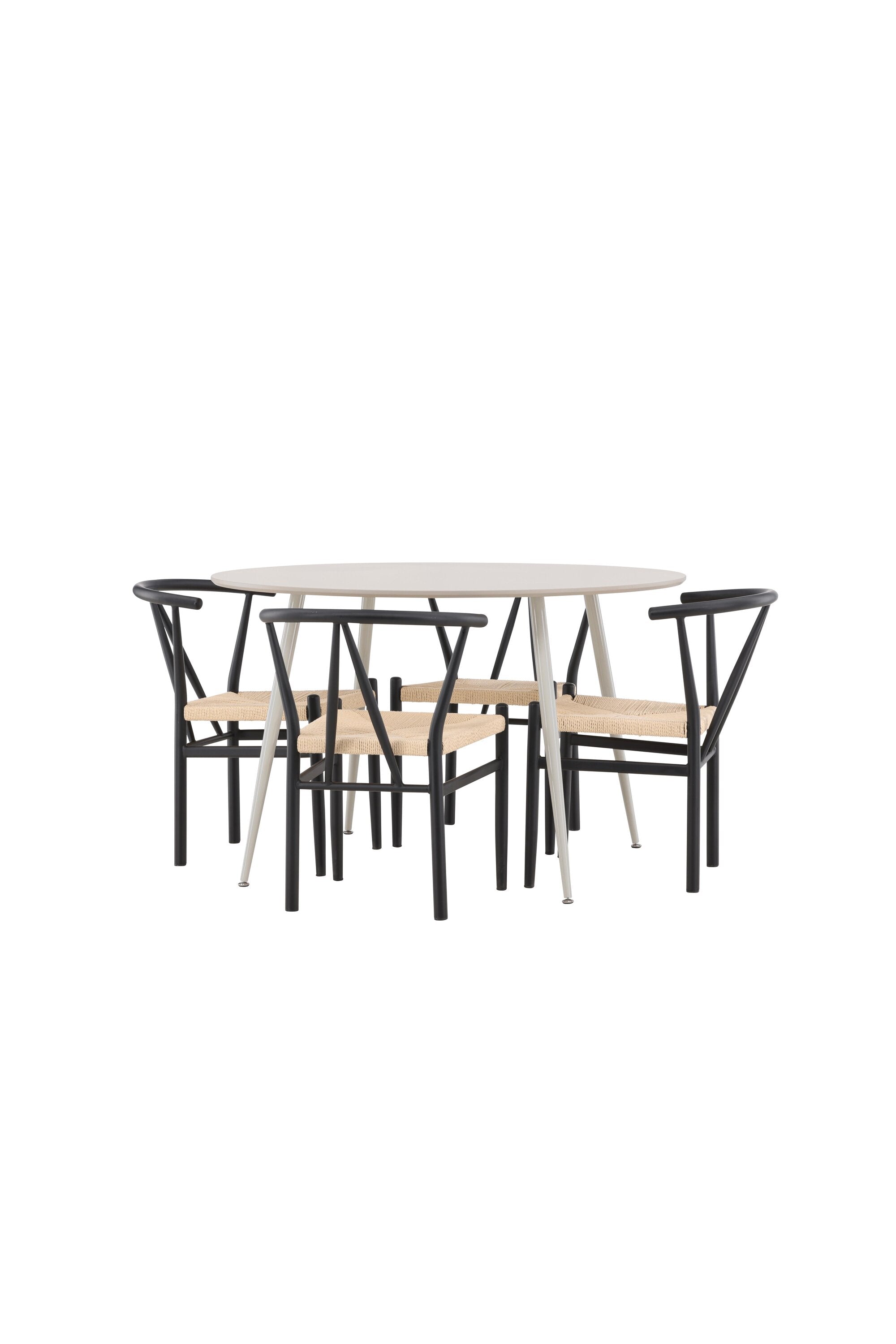 Plaza Matbord med Alfons Matstol-GR Dining Set-Venture Home-peaceofhome.se