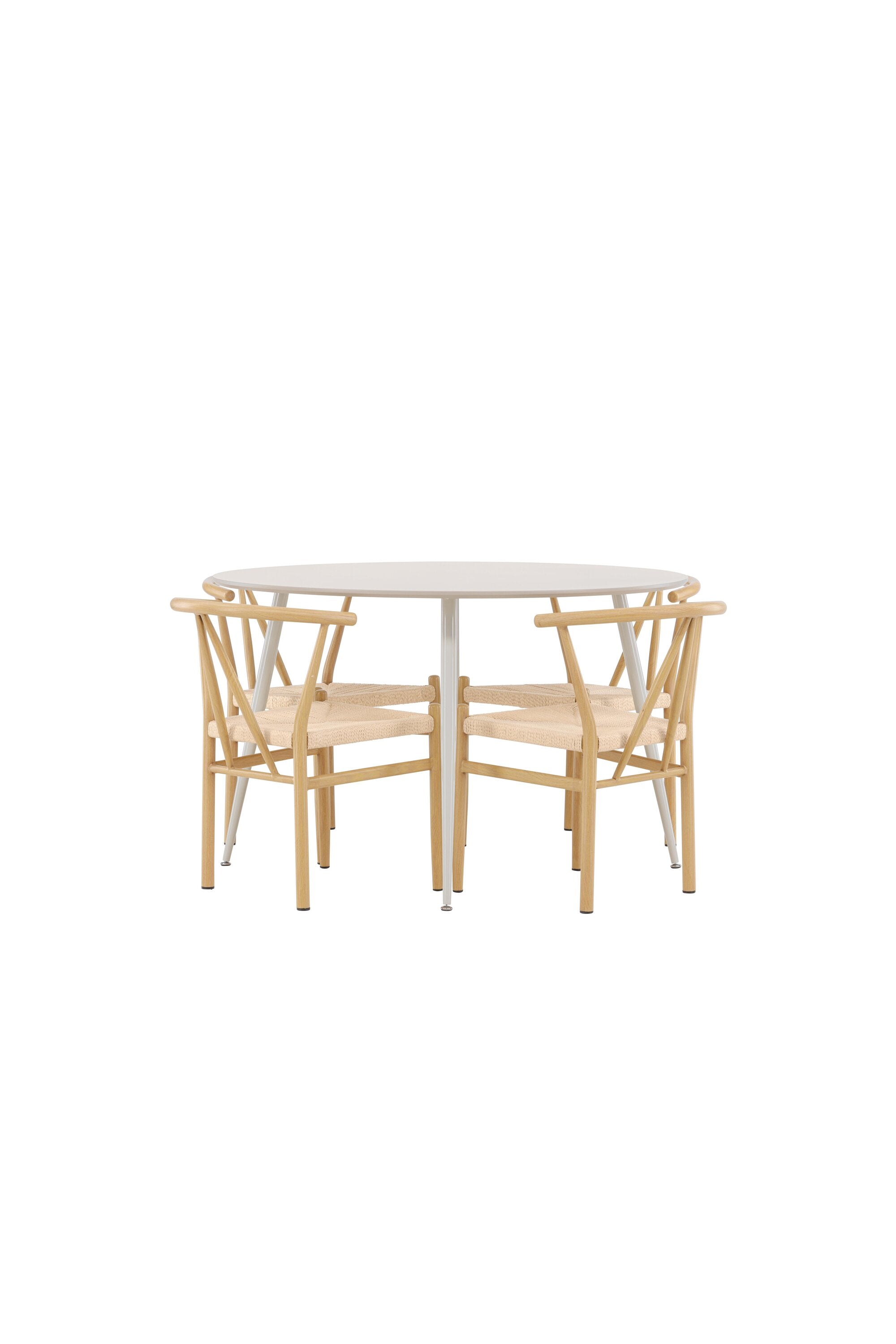 Plaza Matbord med Alfons Matstol-GR Dining Set-Venture Home-peaceofhome.se