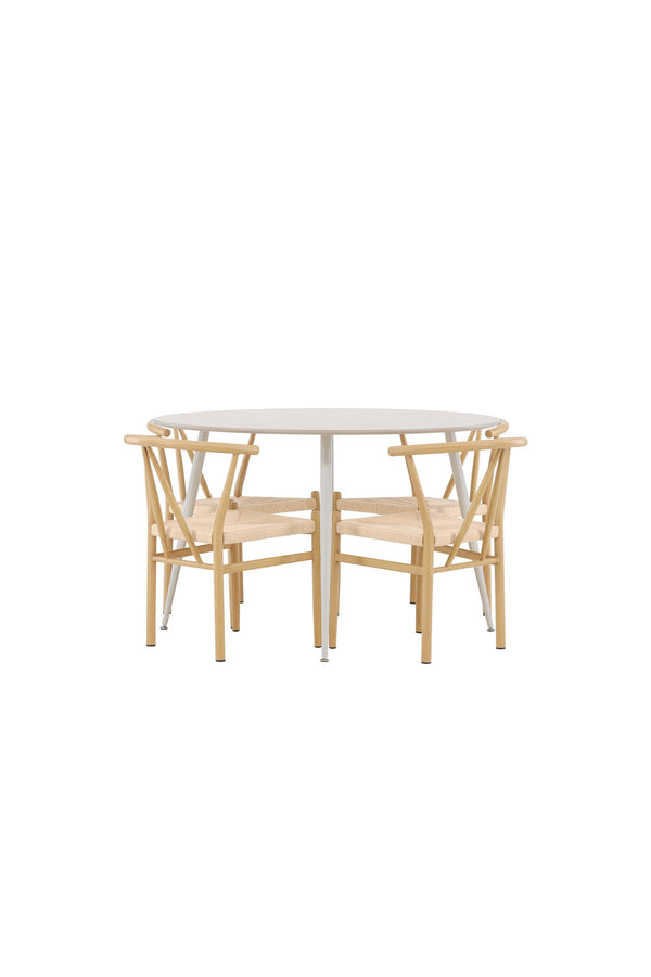 Plaza Matbord med Alfons Matstol-GR Dining Set-Venture Home-peaceofhome.se