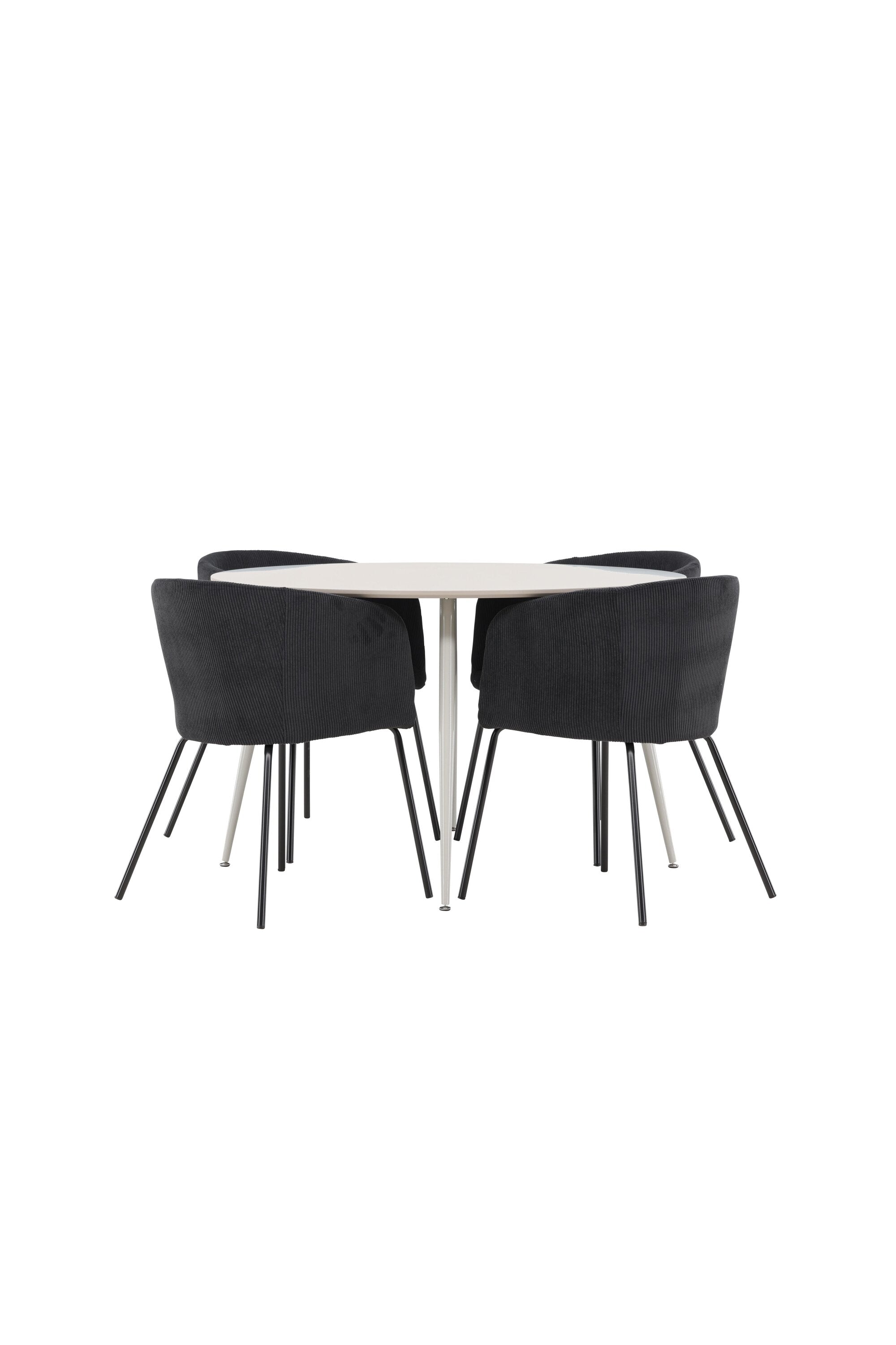 Plaza Matbord med Berit Matstol-GR Dining Set-Venture Home-peaceofhome.se