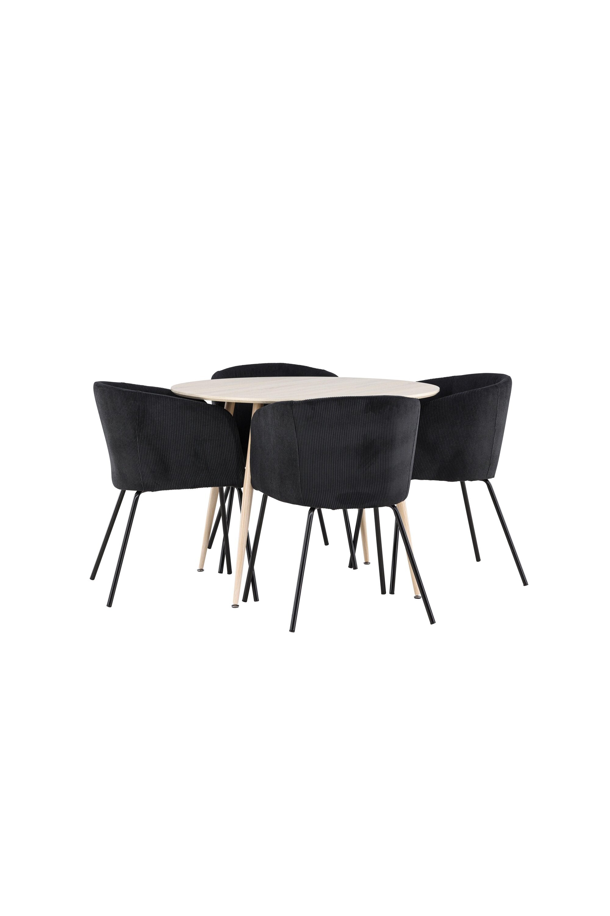 Plaza Matbord med Berit Matstol-GR Dining Set-Venture Home-peaceofhome.se