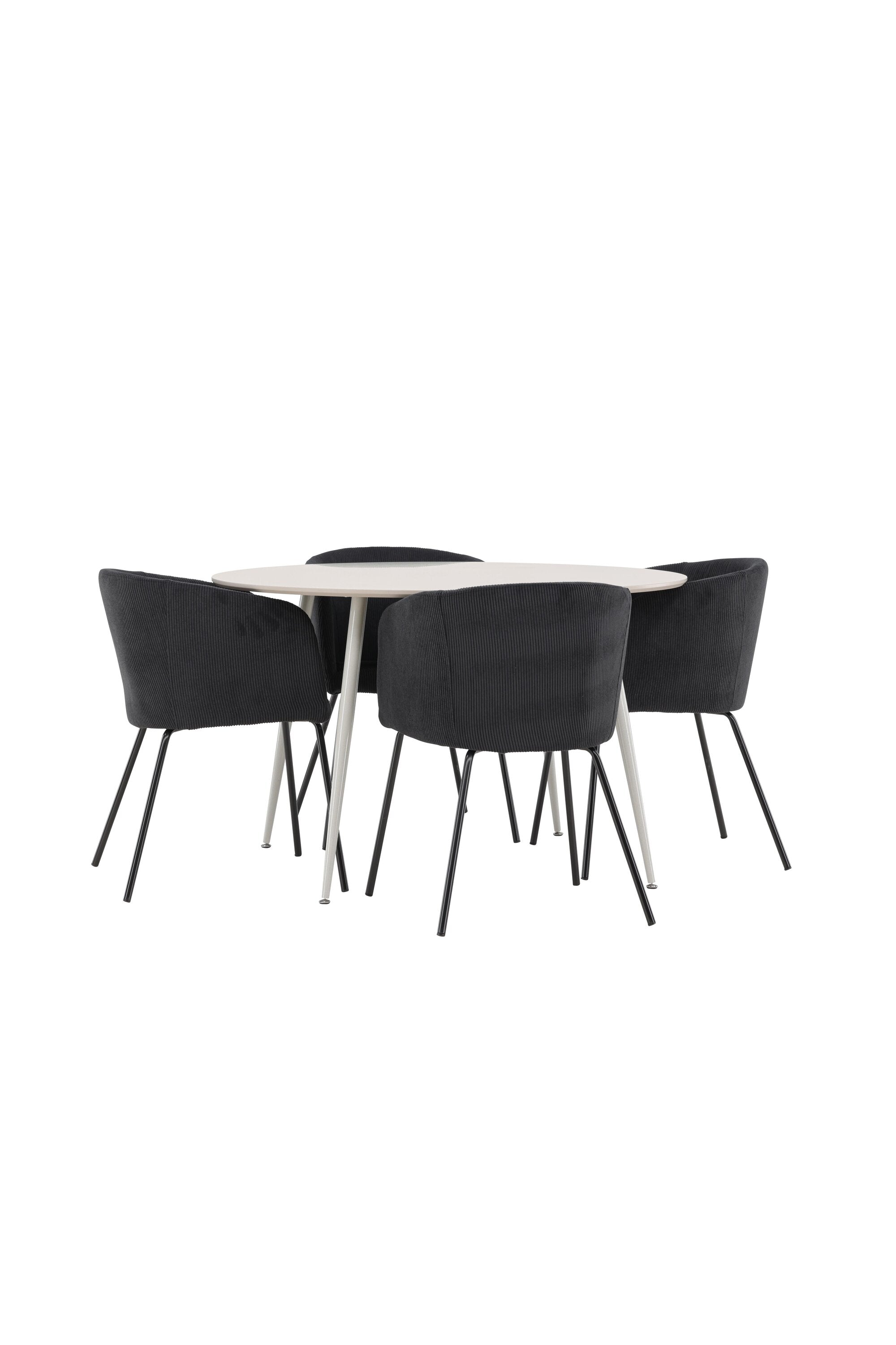 Plaza Matbord med Berit Matstol-GR Dining Set-Venture Home-peaceofhome.se