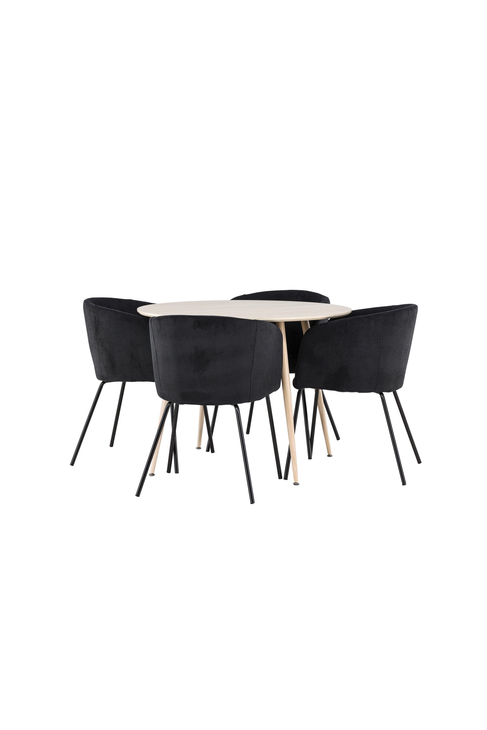 Plaza Matbord med Berit Matstol-GR Dining Set-Venture Home-peaceofhome.se