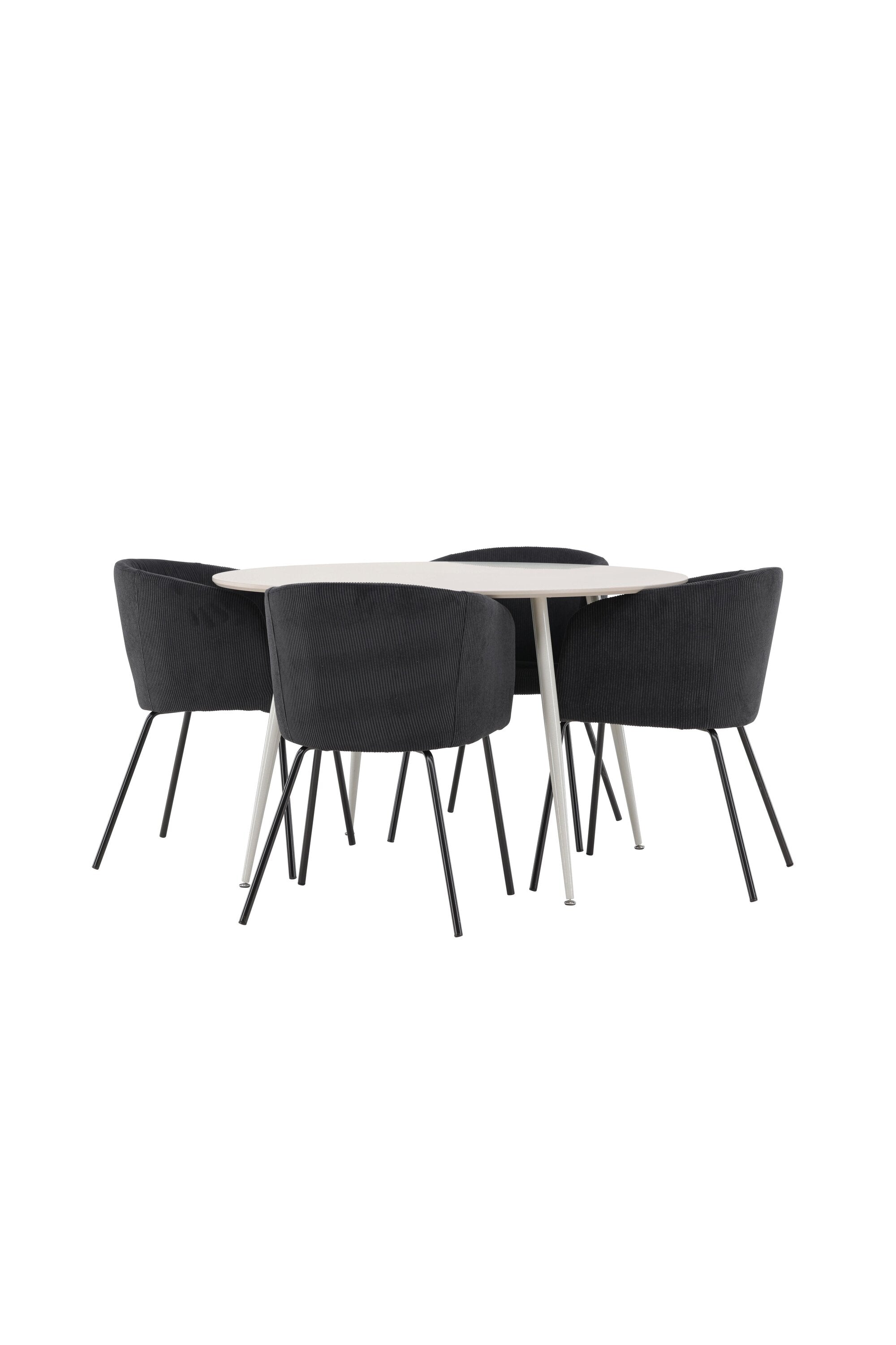 Plaza Matbord med Berit Matstol-GR Dining Set-Venture Home-peaceofhome.se