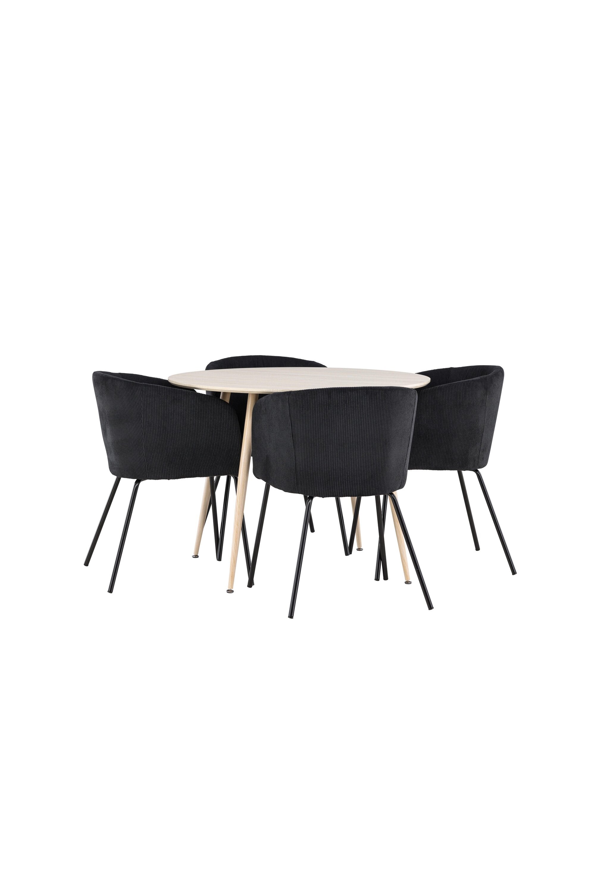 Plaza Matbord med Berit Matstol-GR Dining Set-Venture Home-peaceofhome.se