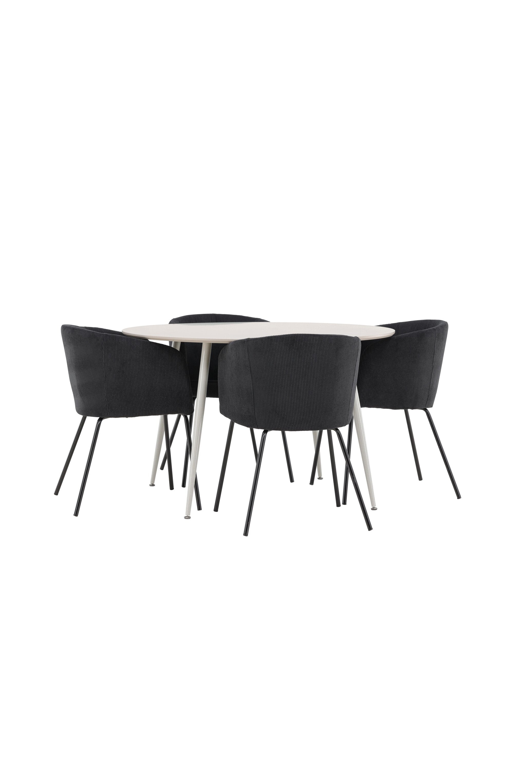 Plaza Matbord med Berit Matstol-GR Dining Set-Venture Home-peaceofhome.se