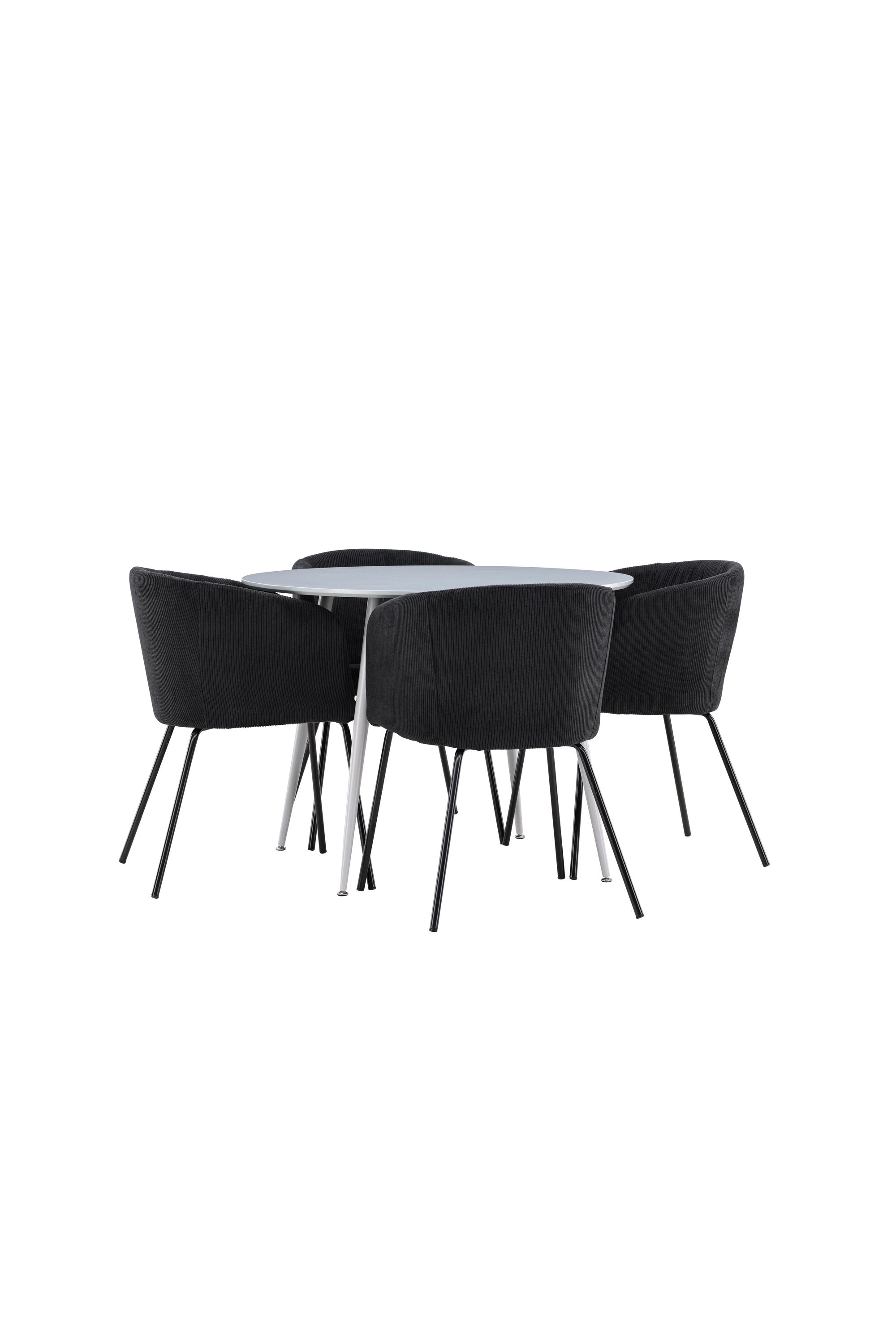 Plaza Matbord med Berit Matstol-GR Dining Set-Venture Home-peaceofhome.se