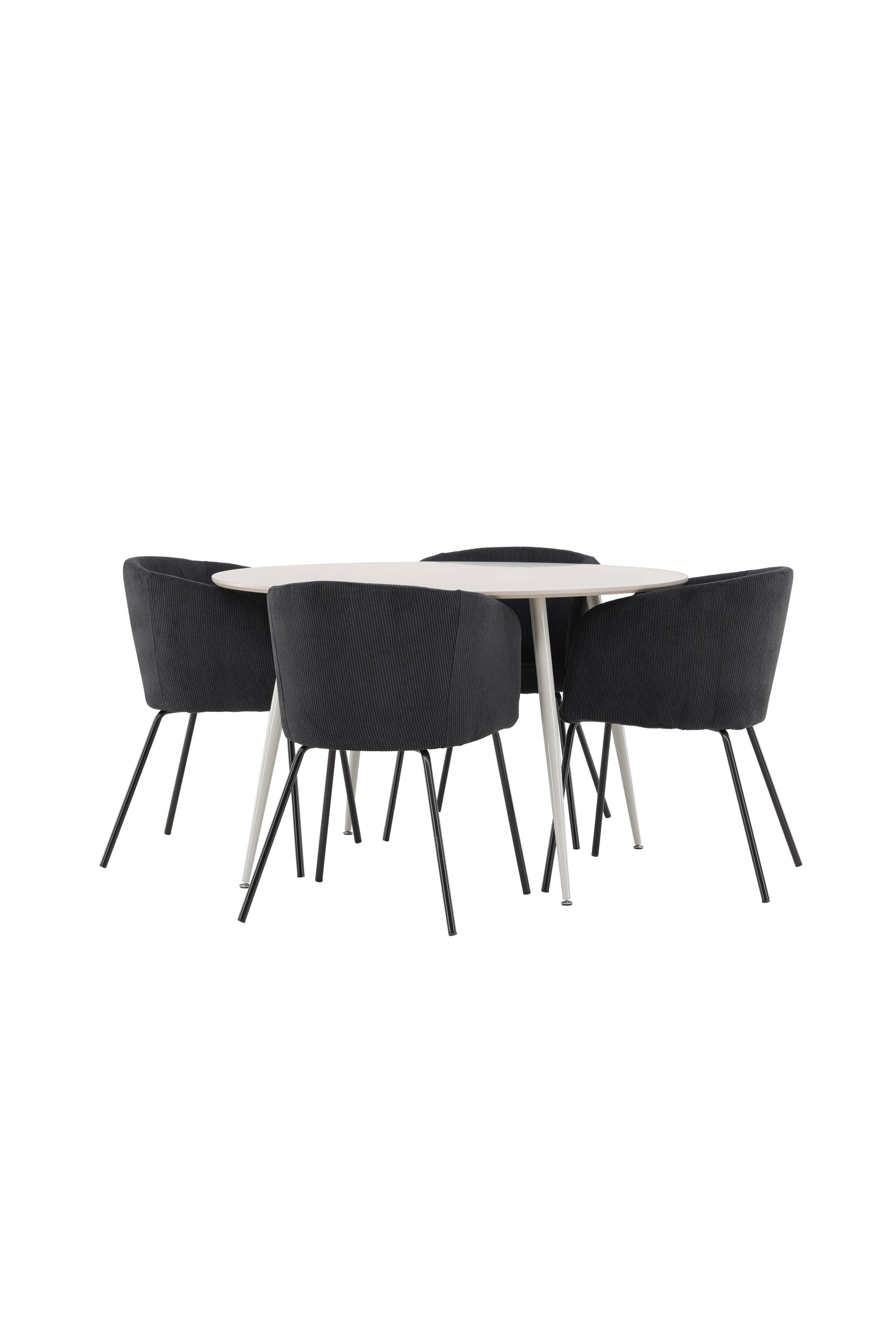 Plaza Matbord med Berit Matstol-GR Dining Set-Venture Home-peaceofhome.se