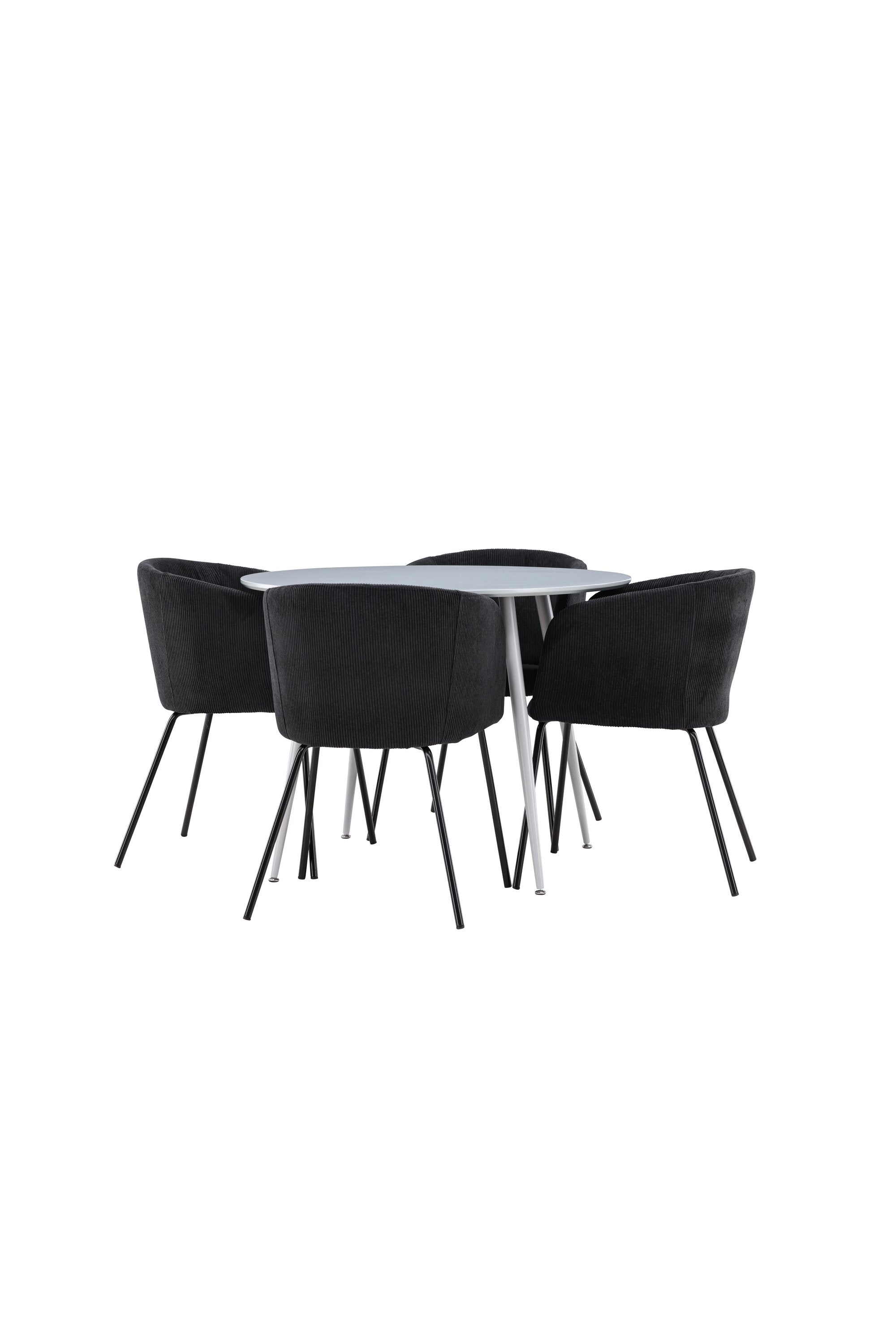 Plaza Matbord med Berit Matstol-GR Dining Set-Venture Home-peaceofhome.se