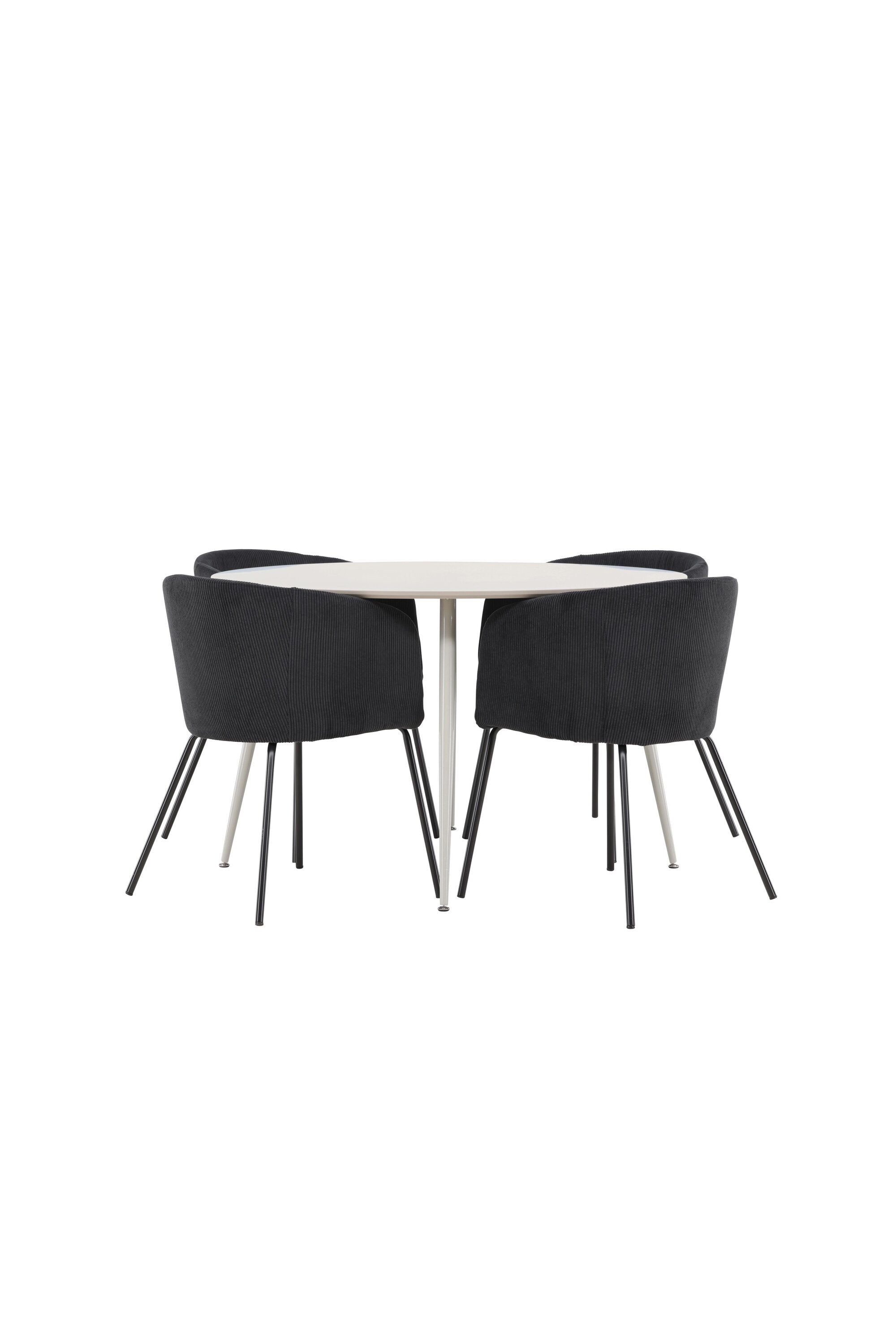 Plaza Matbord med Berit Matstol-GR Dining Set-Venture Home-peaceofhome.se