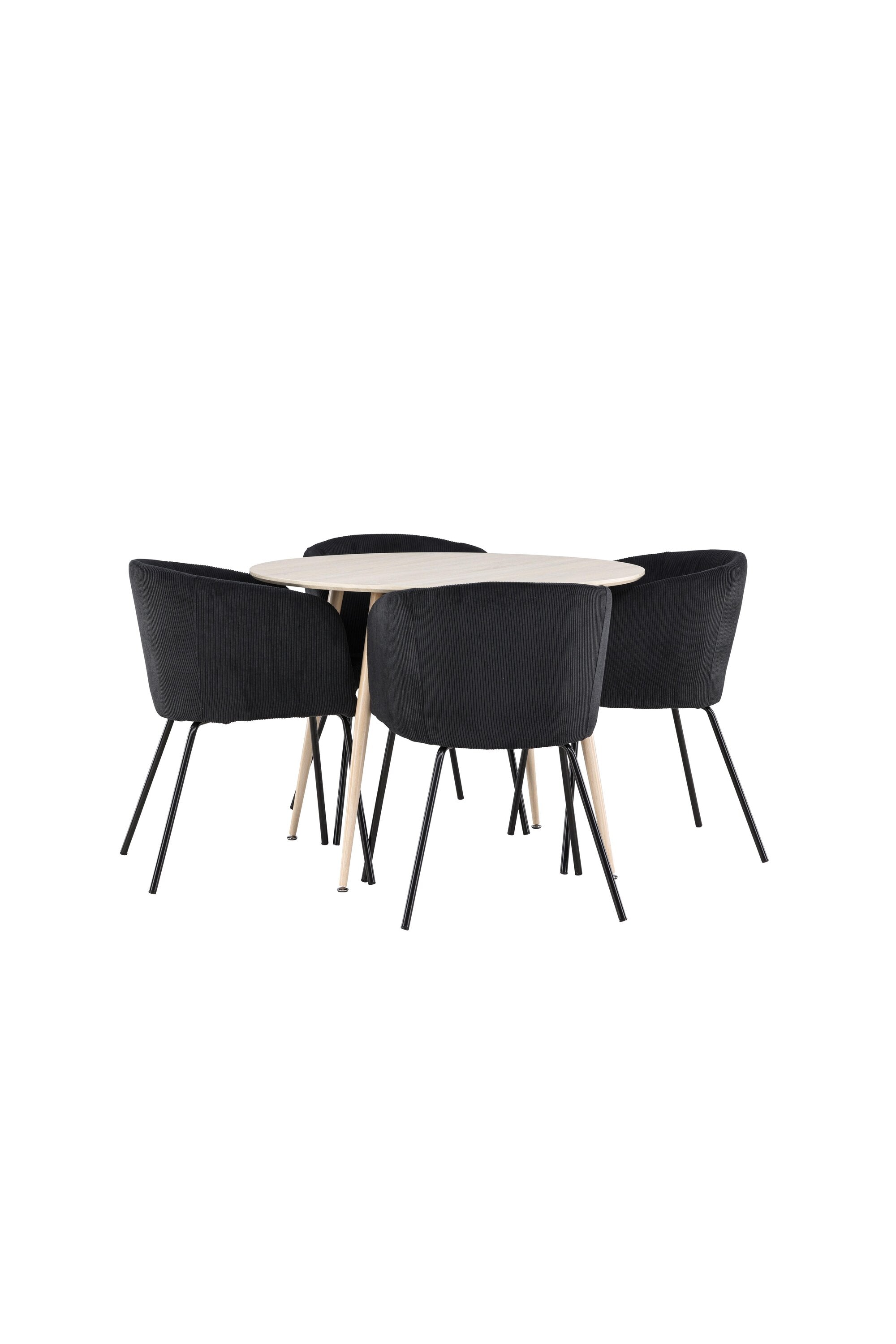 Plaza Matbord med Berit Matstol-GR Dining Set-Venture Home-peaceofhome.se