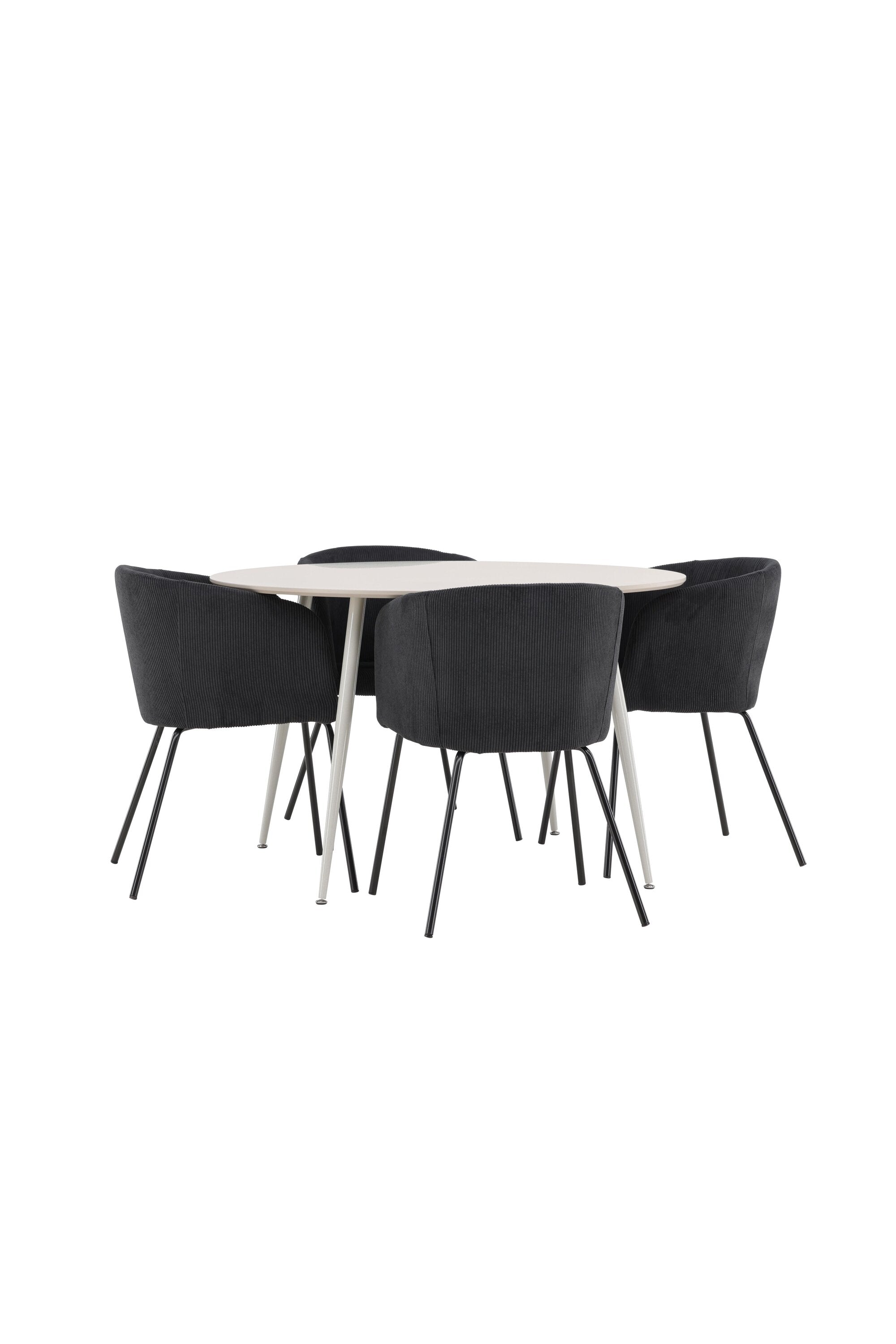 Plaza Matbord med Berit Matstol-GR Dining Set-Venture Home-peaceofhome.se