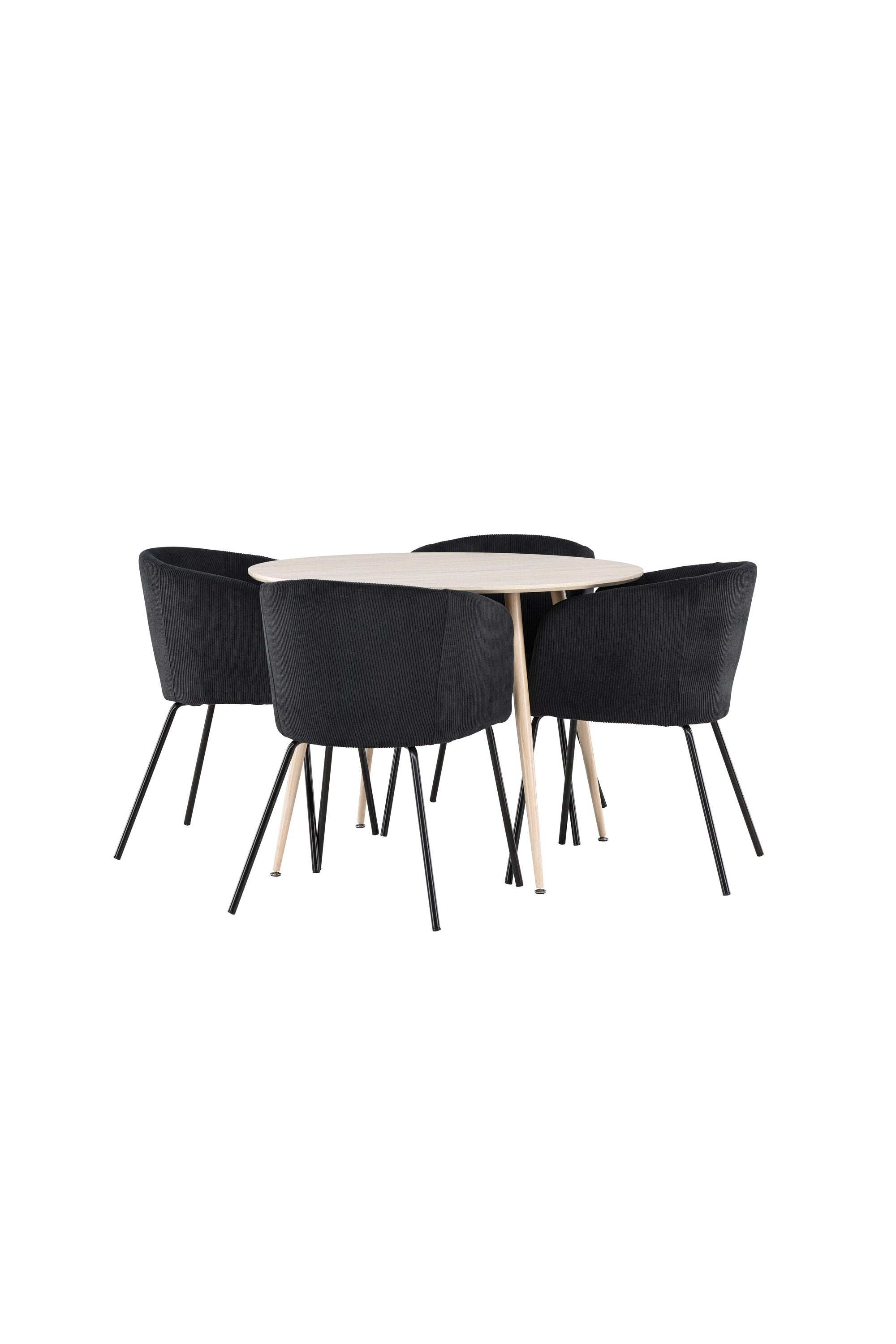 Plaza Matbord med Berit Matstol-GR Dining Set-Venture Home-peaceofhome.se