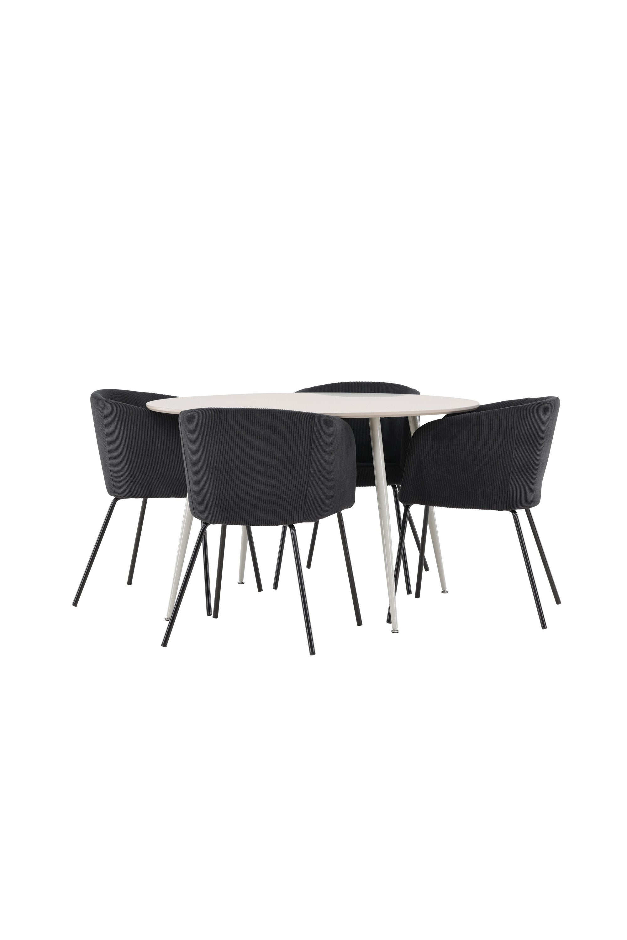 Plaza Matbord med Berit Matstol-GR Dining Set-Venture Home-peaceofhome.se