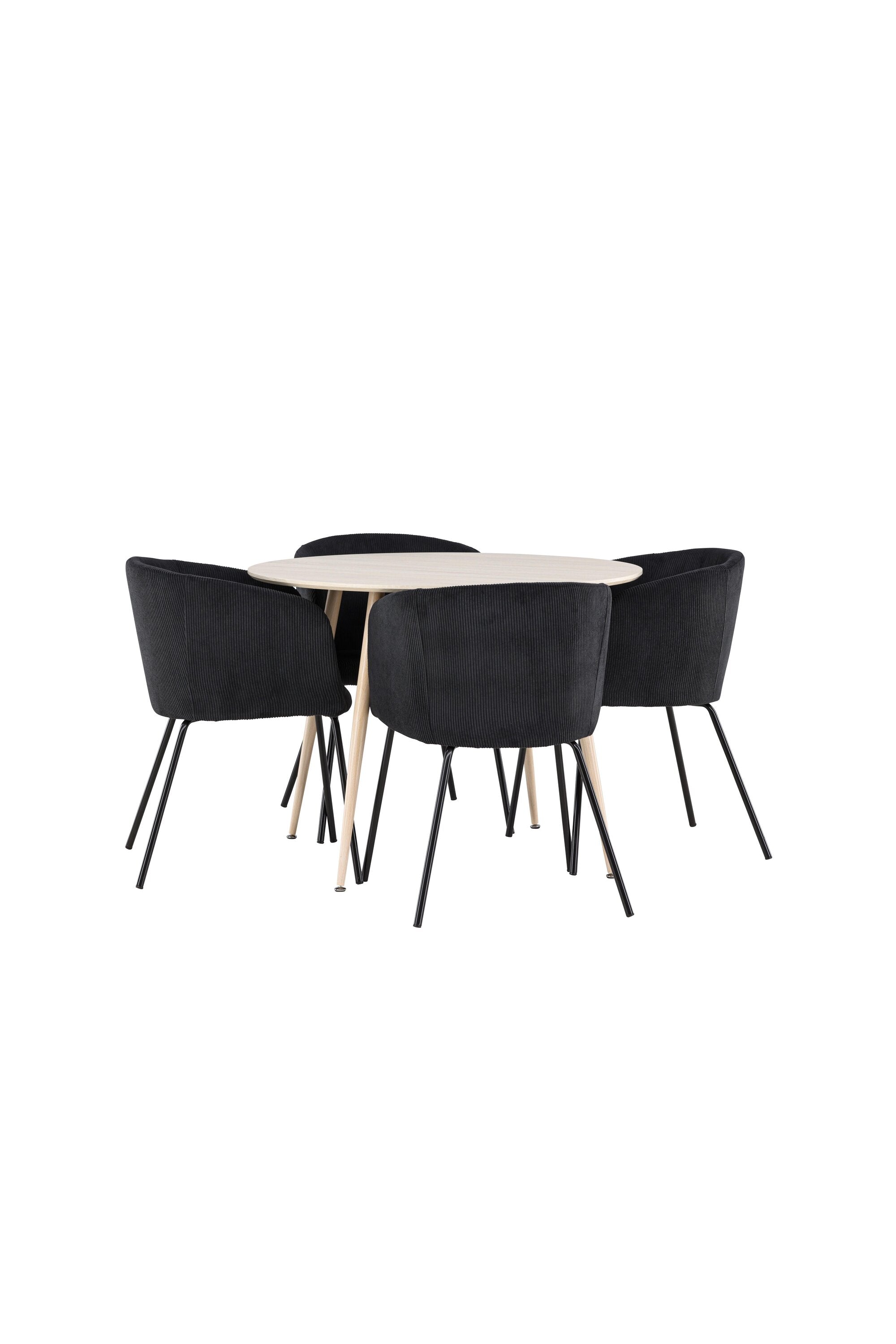 Plaza Matbord med Berit Matstol-GR Dining Set-Venture Home-peaceofhome.se