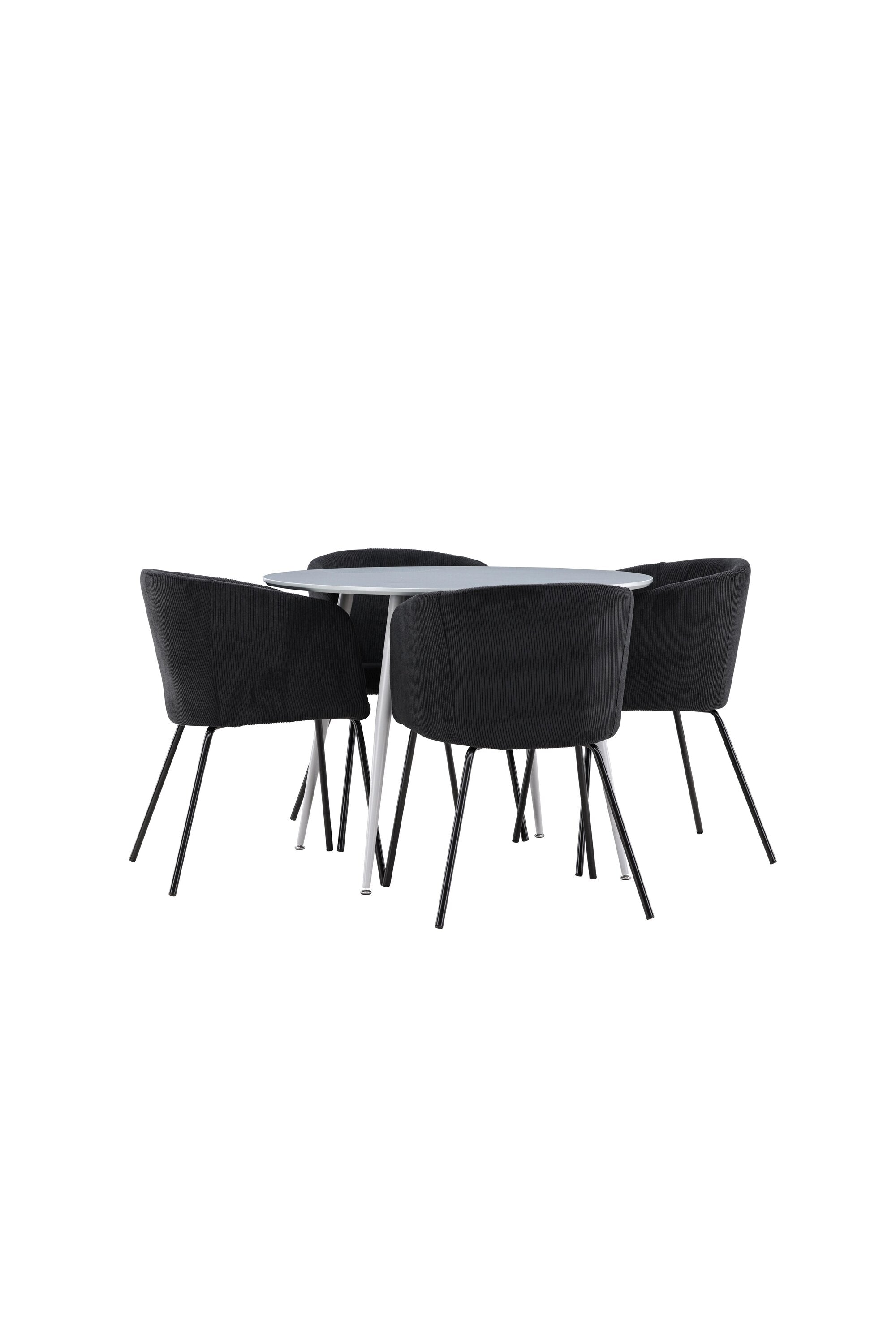 Plaza Matbord med Berit Matstol-GR Dining Set-Venture Home-peaceofhome.se