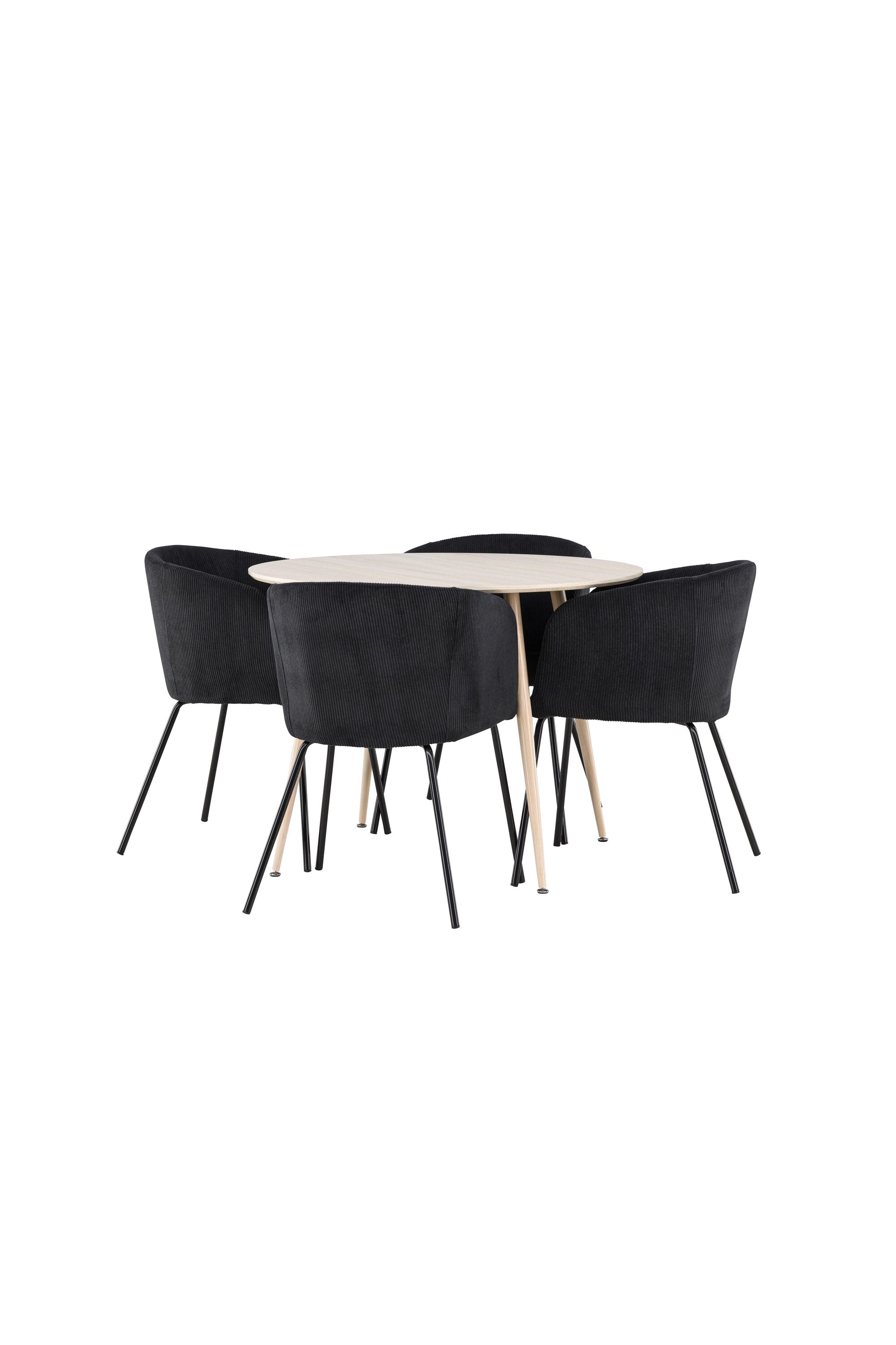 Plaza Matbord med Berit Matstol-GR Dining Set-Venture Home-peaceofhome.se