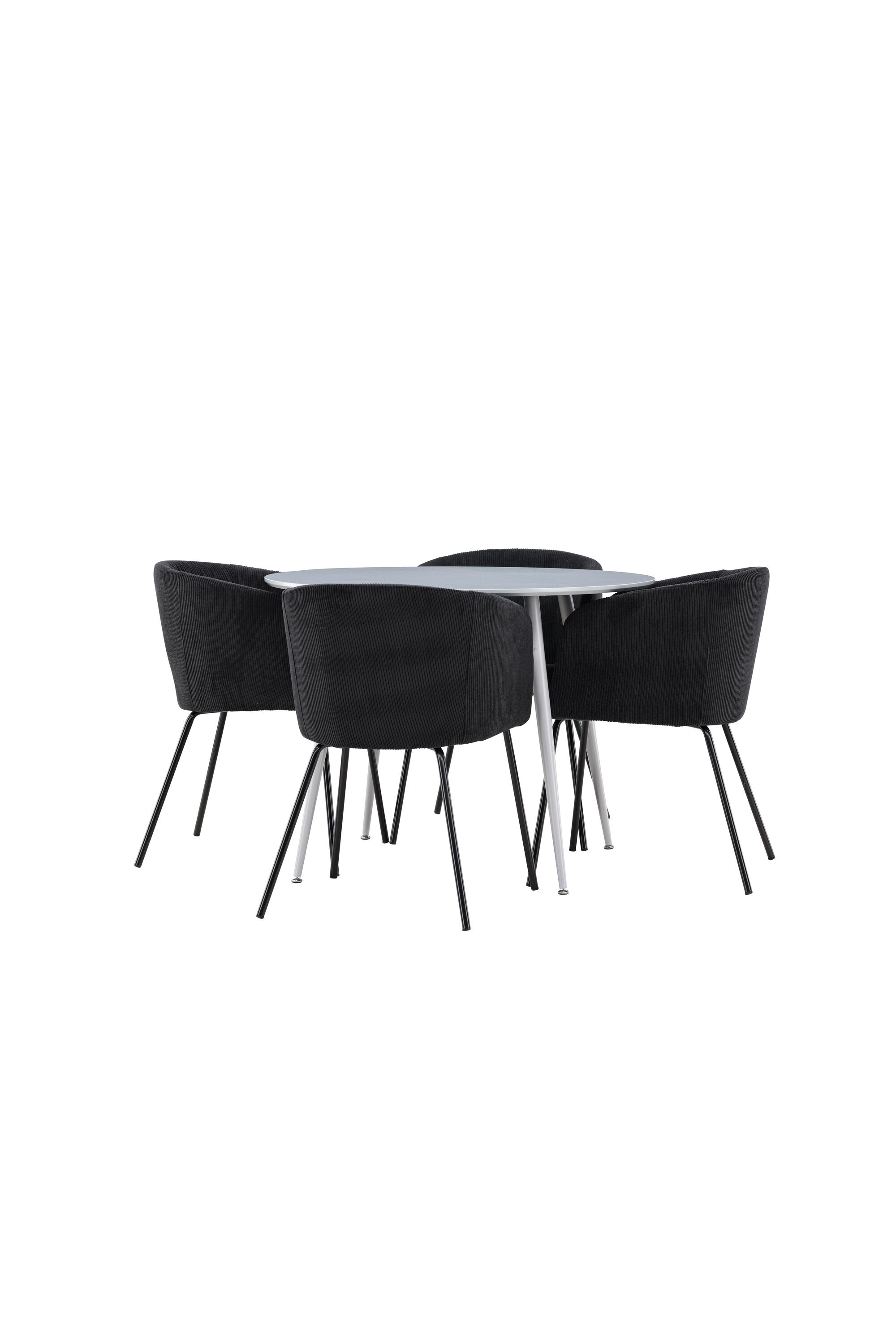 Plaza Matbord med Berit Matstol-GR Dining Set-Venture Home-peaceofhome.se